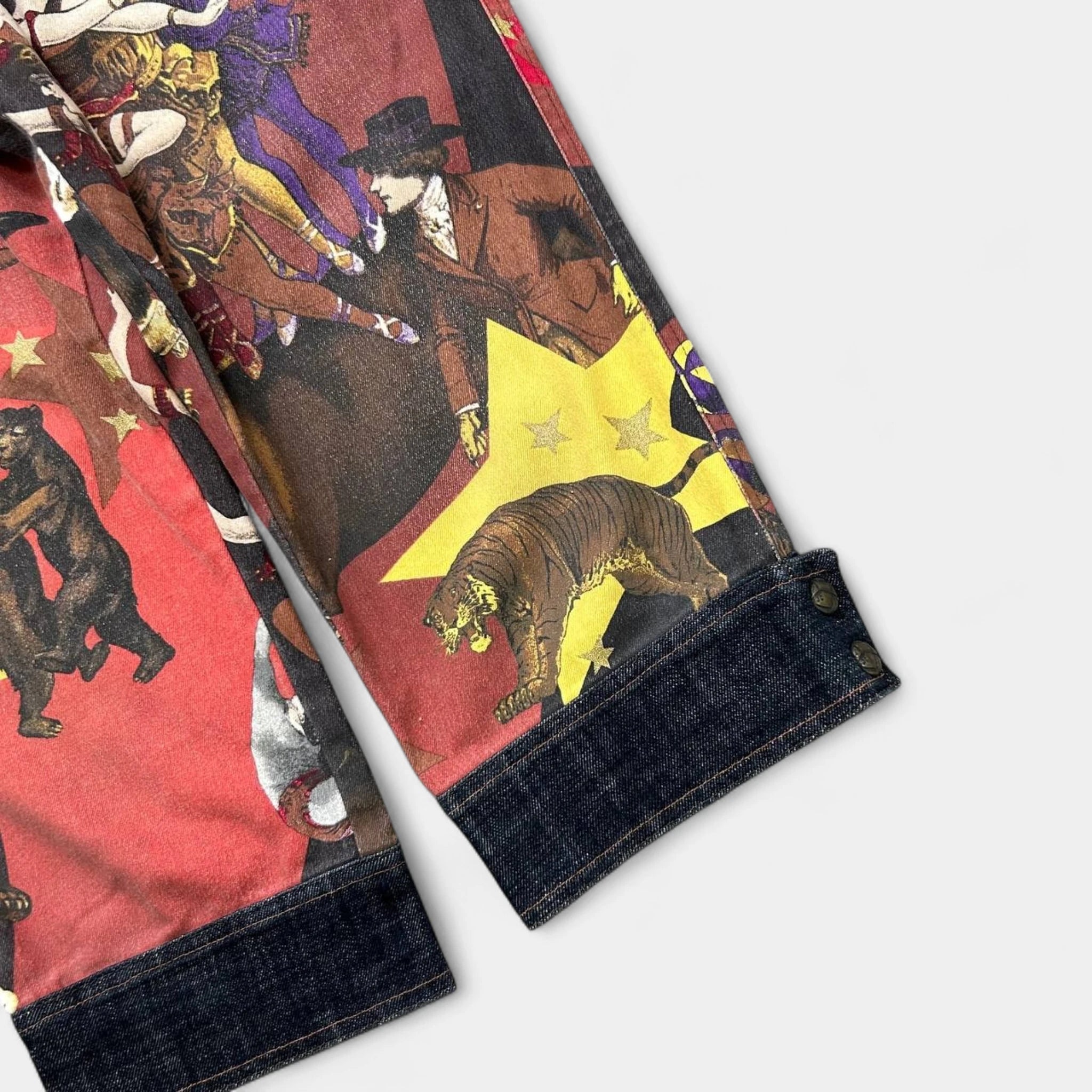Just Cavalli 2000s Circus Print Cropped Pants