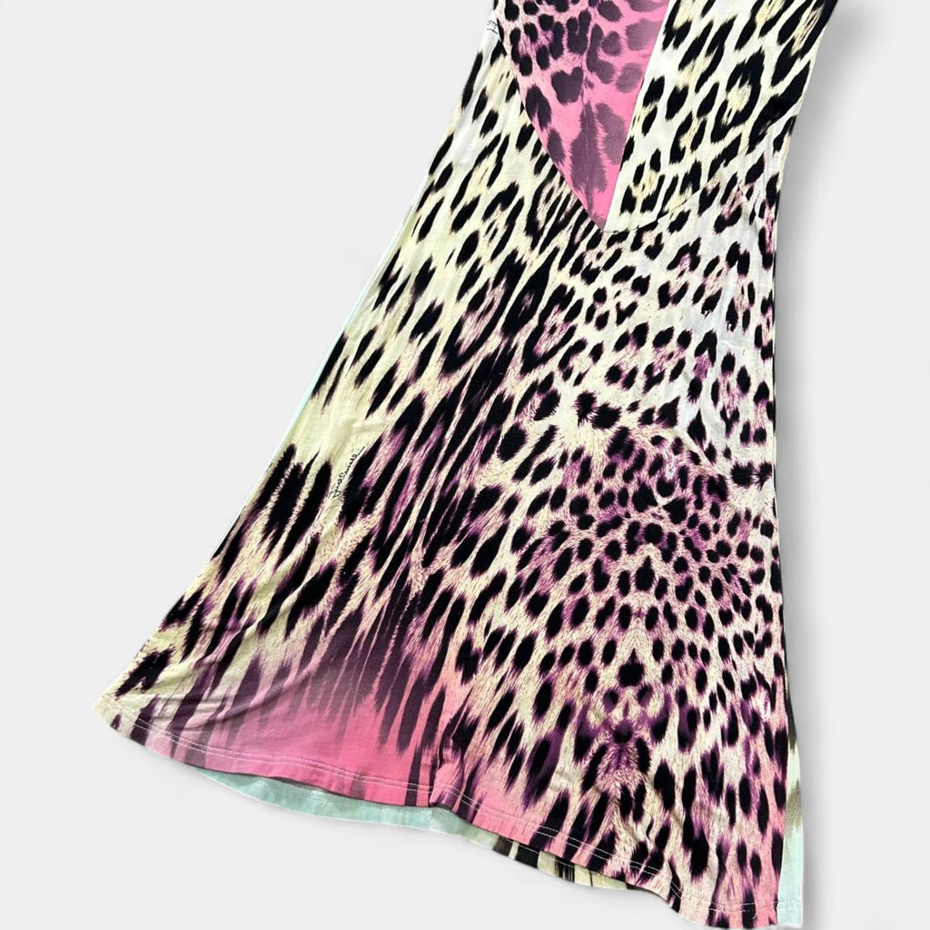 Just Cavalli 2005 Mixed Leopard Print Dress