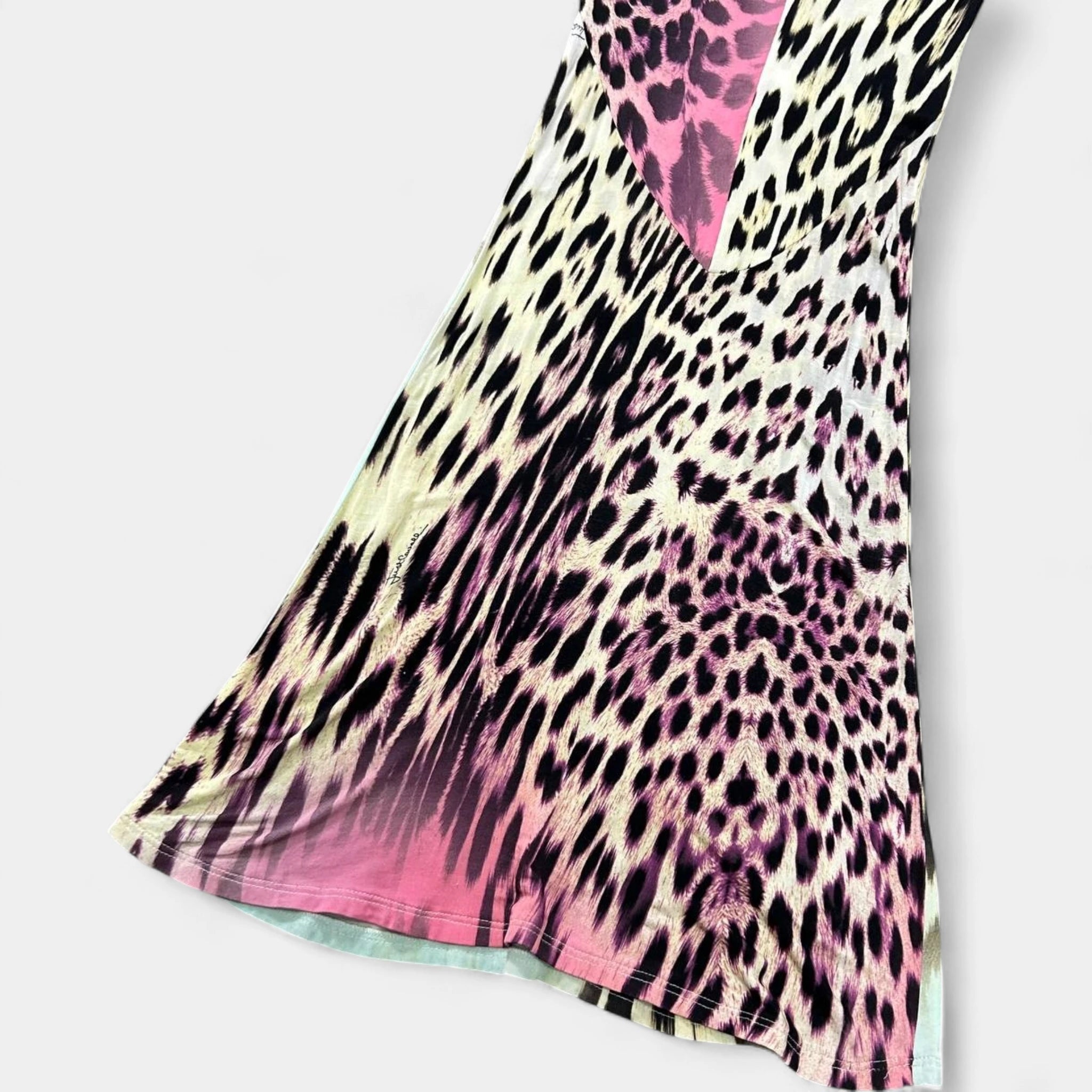 Just Cavalli 2005 Mixed Leopard Print Dress