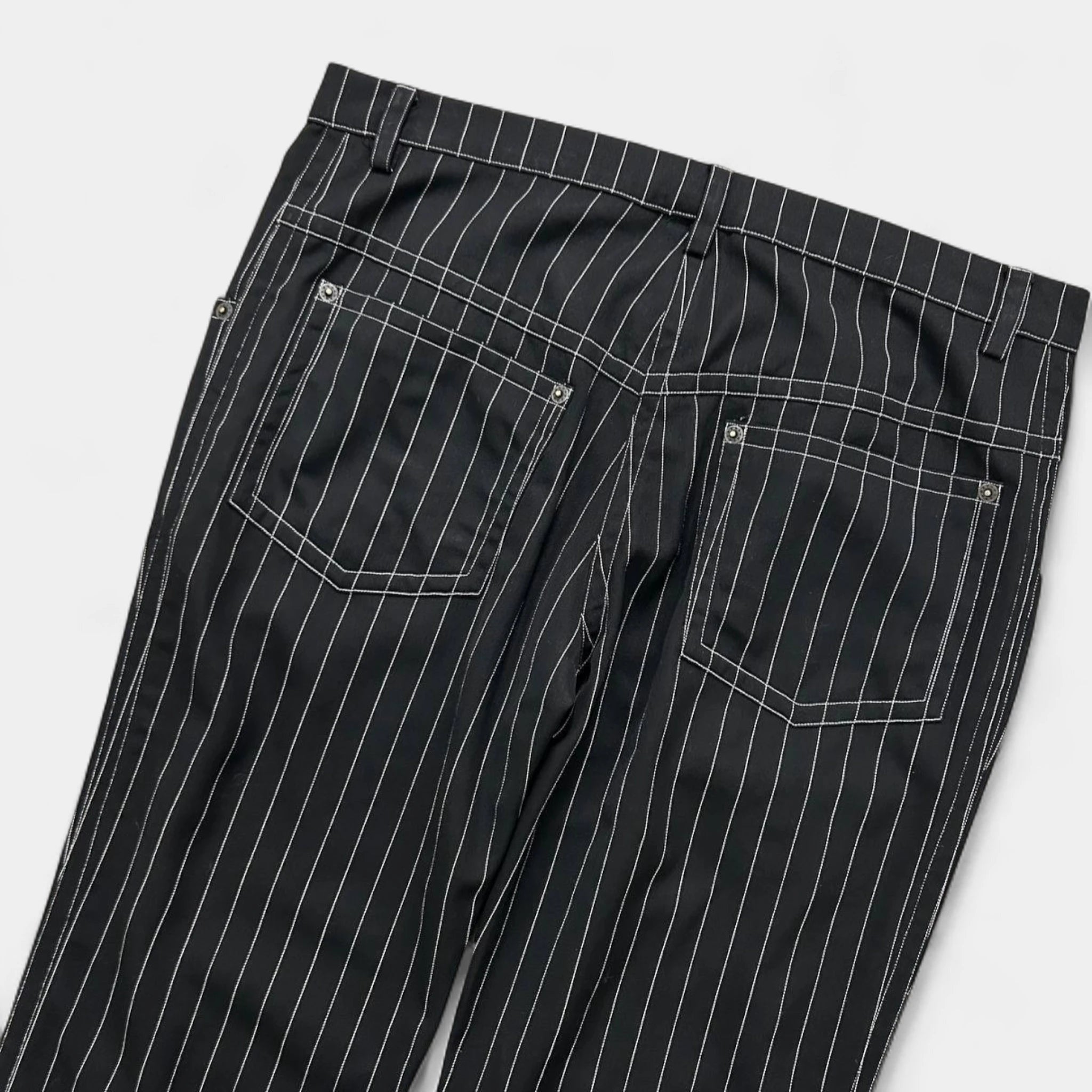 Plein Sud Black Striped Pants