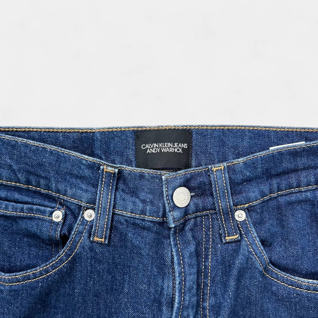 Calvin Klein Andy Warhol Straight Cut Blue Jeans