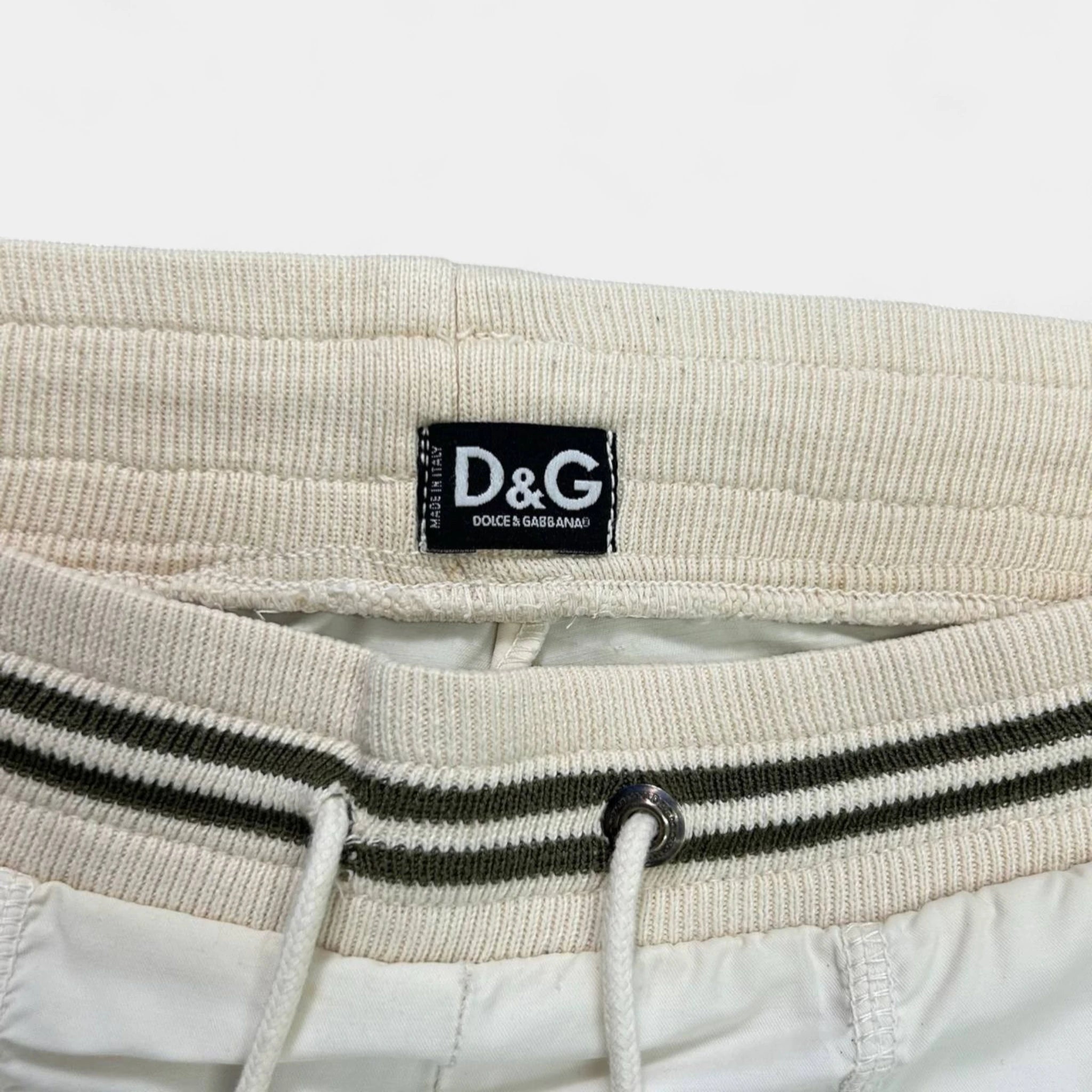 Dolce & Gabbana Track Pants White Nylon