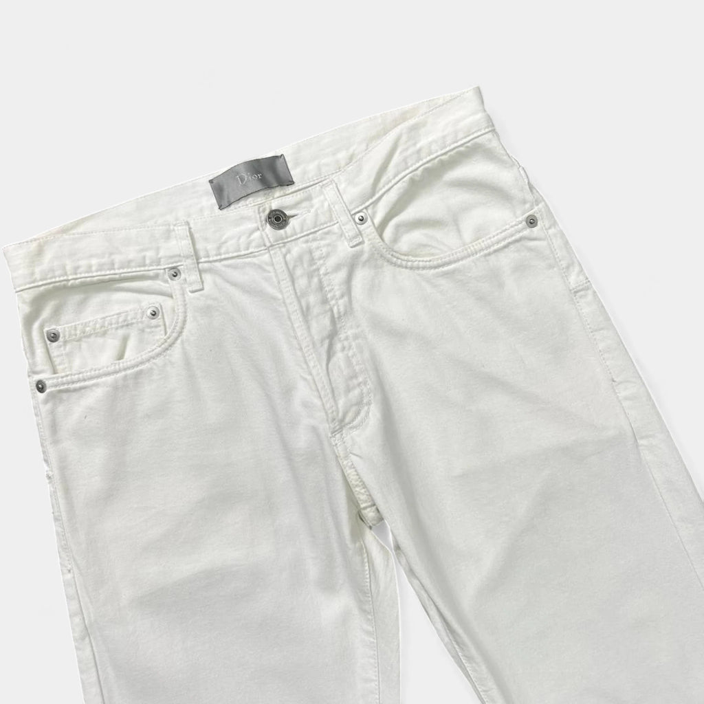 Dior Skinny White Denim Jeans
