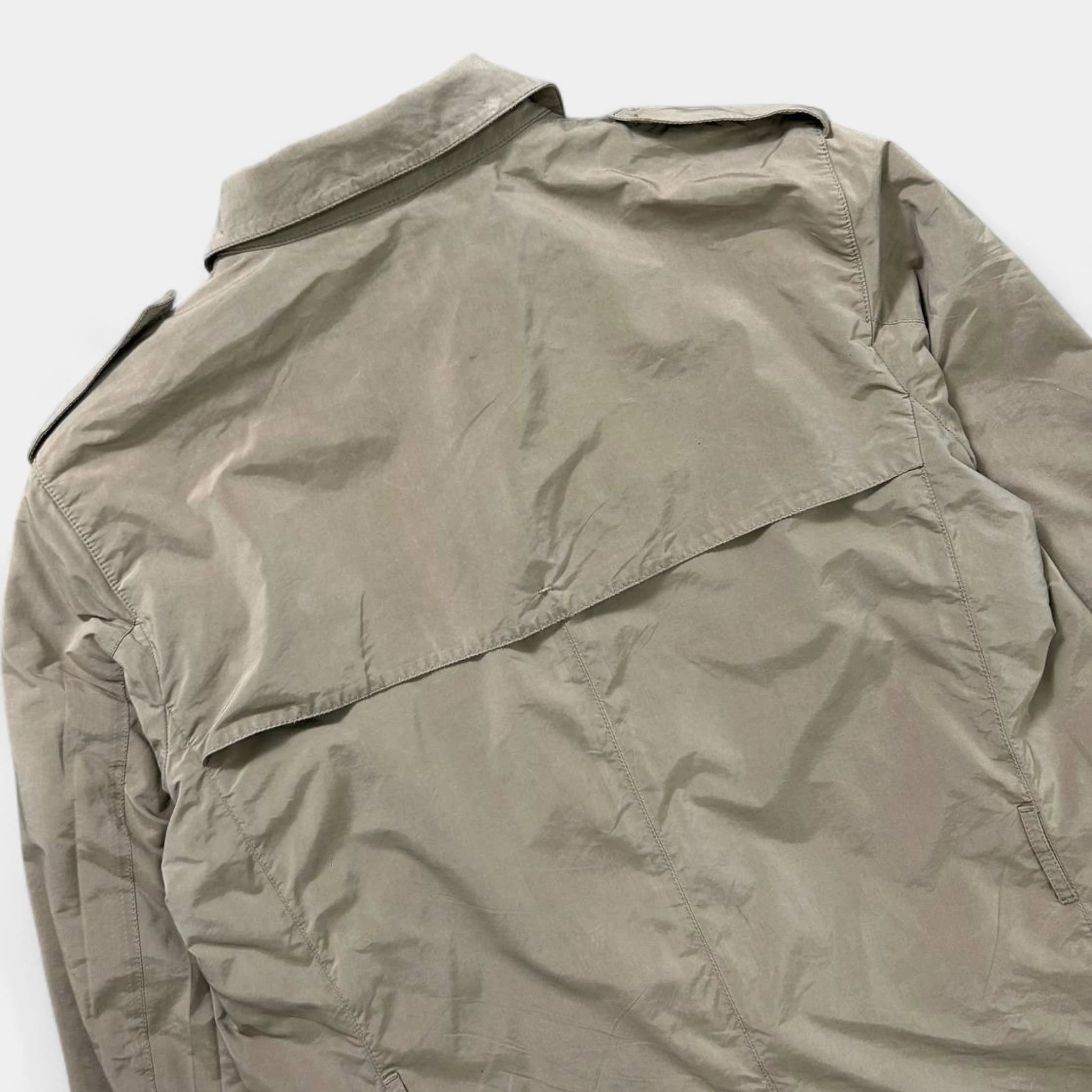 Prada Beige Light Nylon Trench Jacket