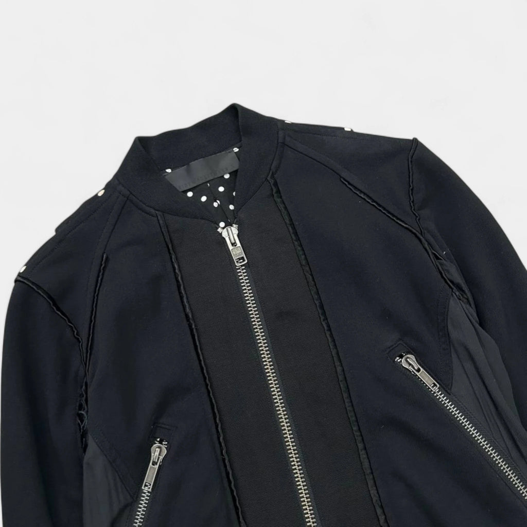 Haider Ackermann SS17 Polka Dot Cropped Bomber Jacket