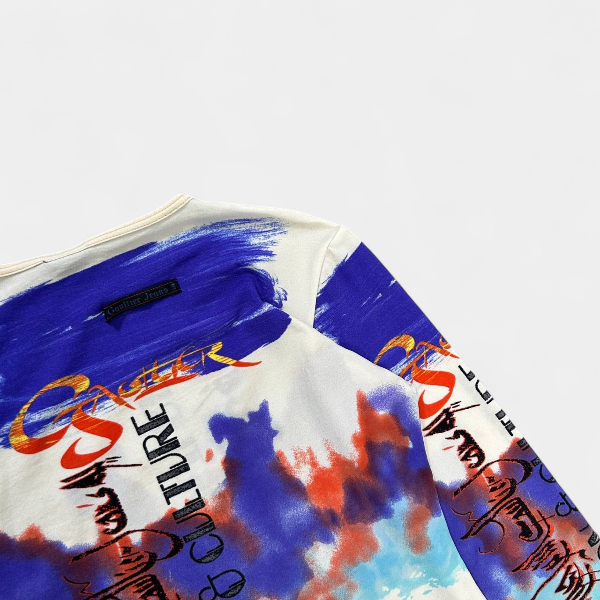 Jean Paul Gaultier 1990s Graphic Painted Longsleeve