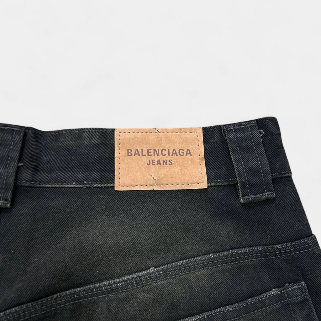 Balenciaga Runway FW25 Ripped Off Double Knee Carpenter Pants