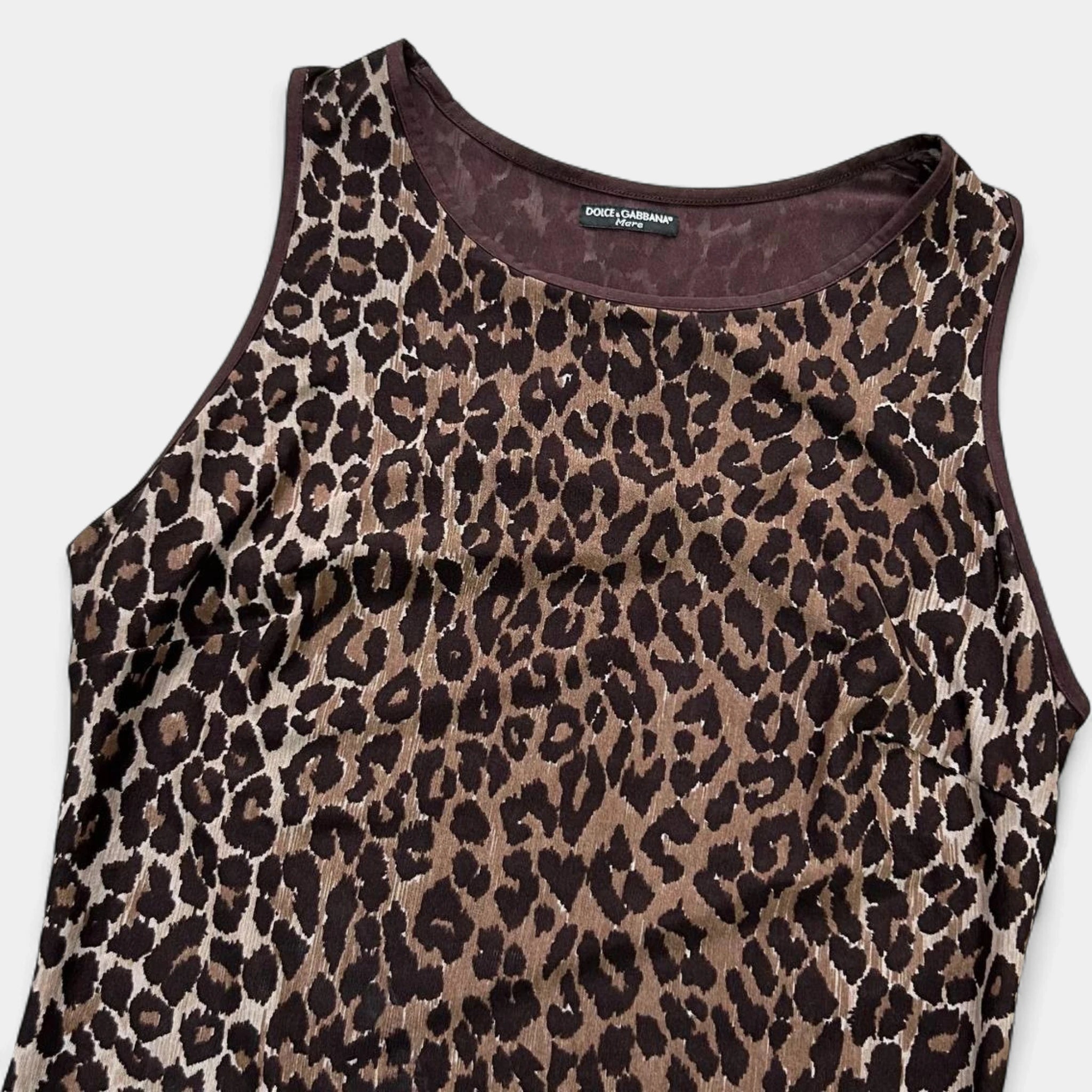 Dolce & Gabbana Leopard Sleeveless Top