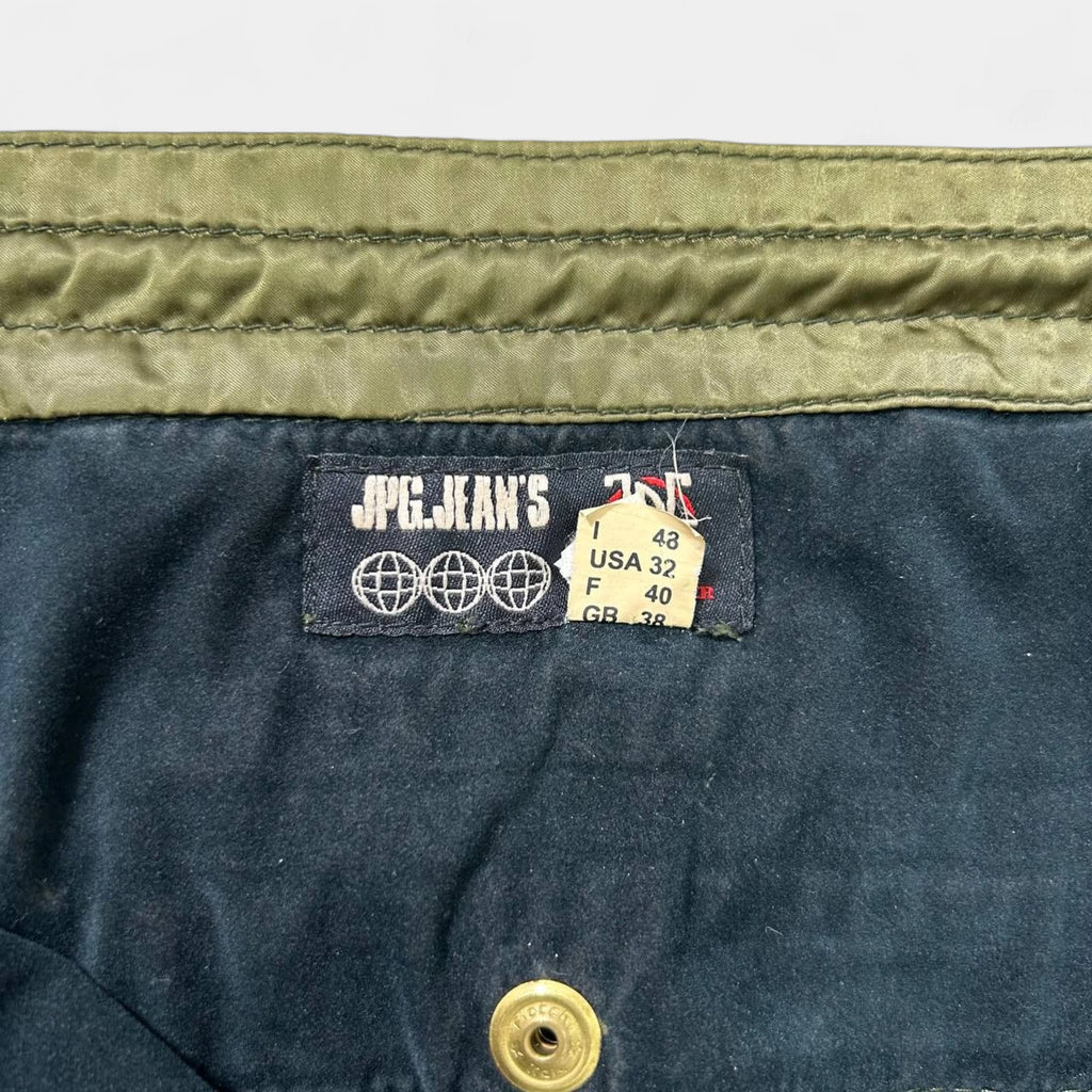 Jean Paul Gaultier AW03 Satin Green Cargo Pants