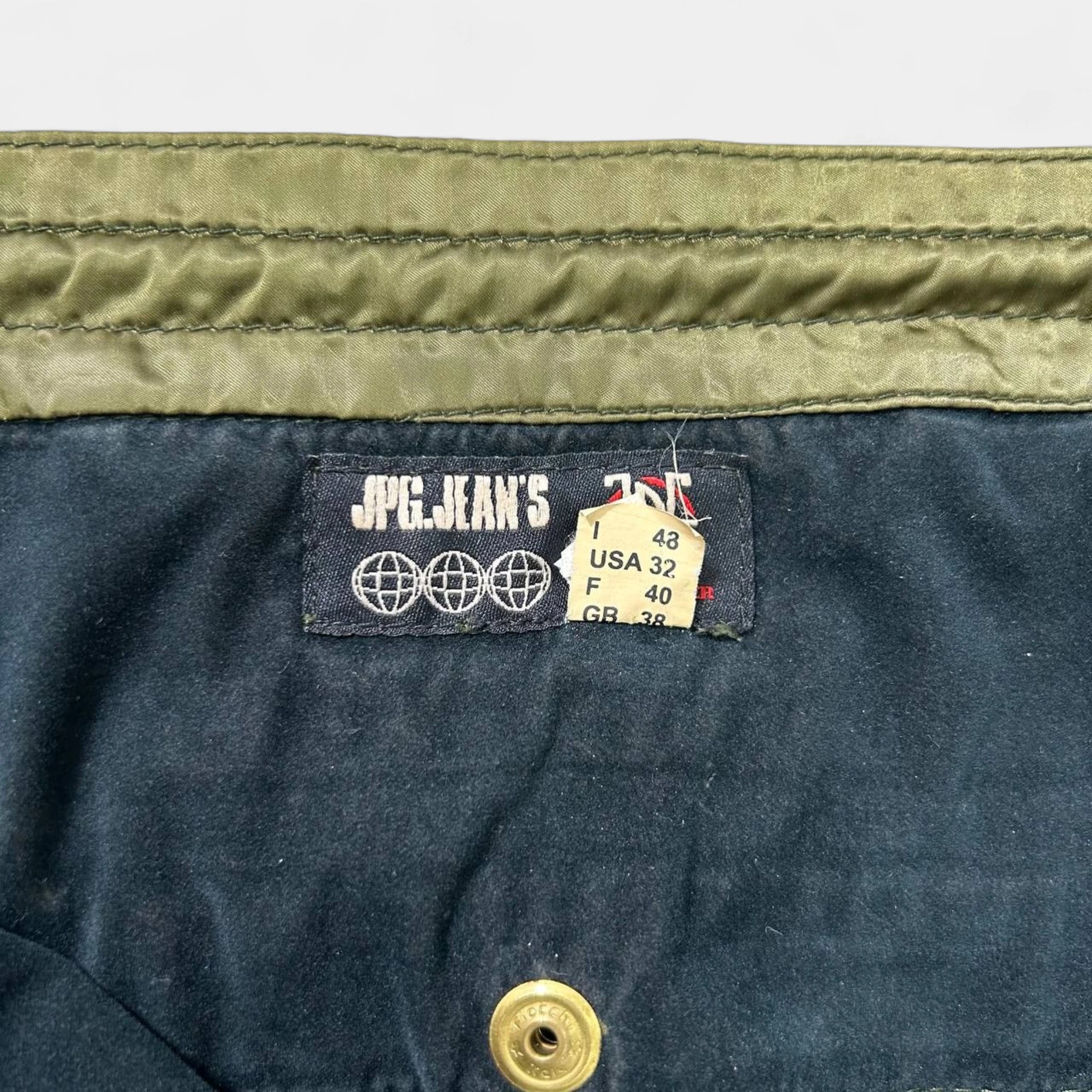 Jean Paul Gaultier AW03 Satin Green Cargo Pants