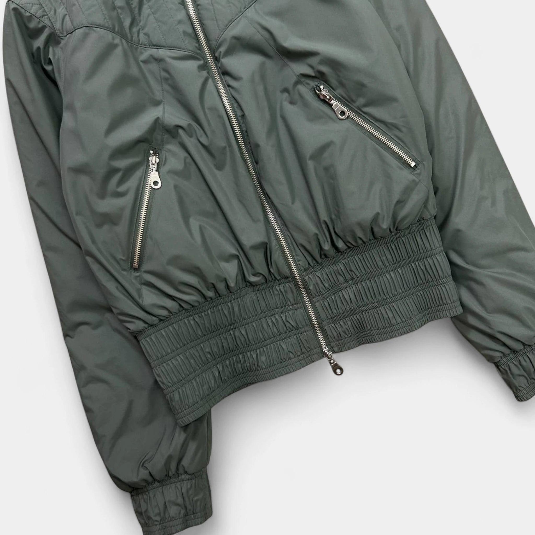 Armani Jeans Cropped Olive Green Jacket