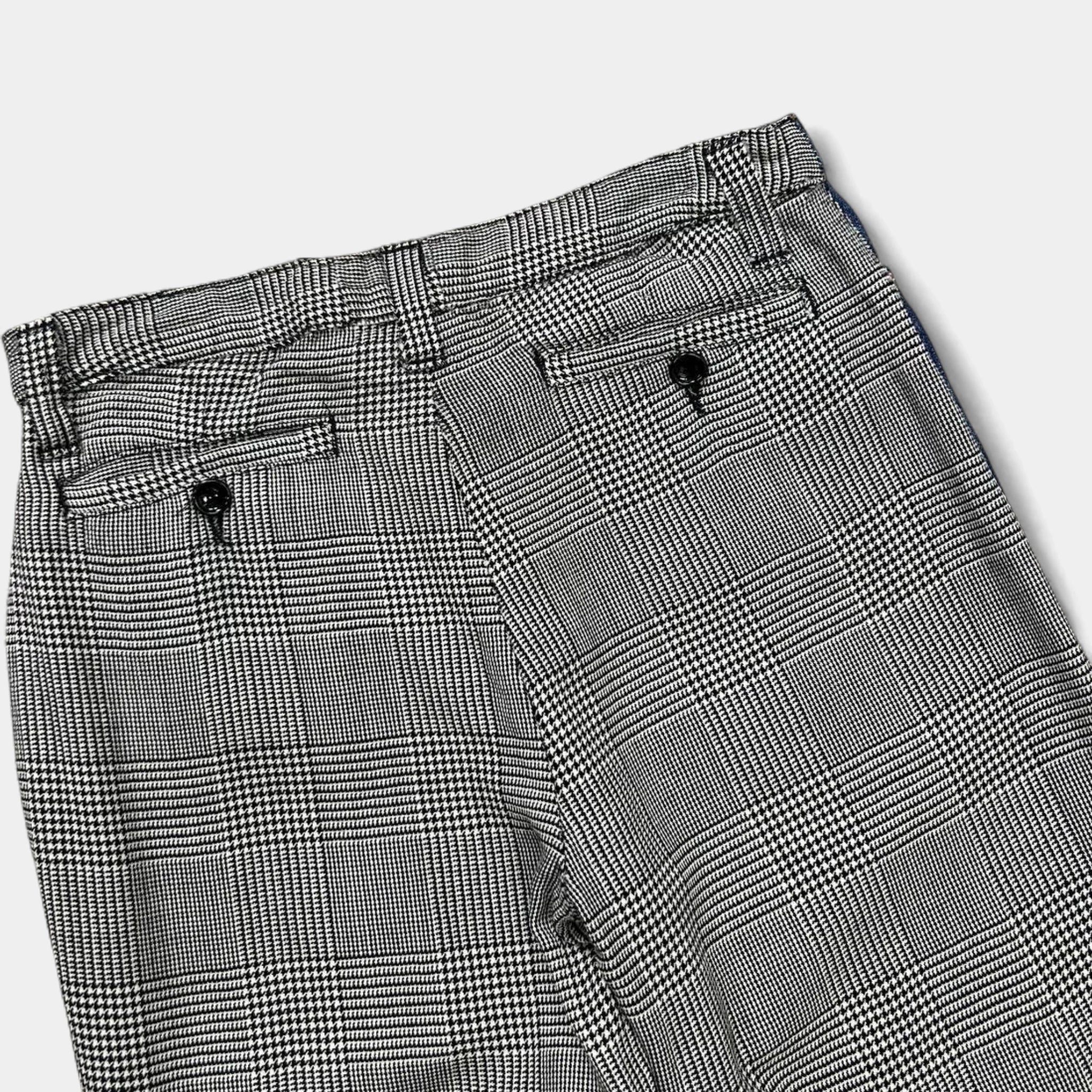 Dolce & Gabbana Glen Check Wool Hybrid Pants
