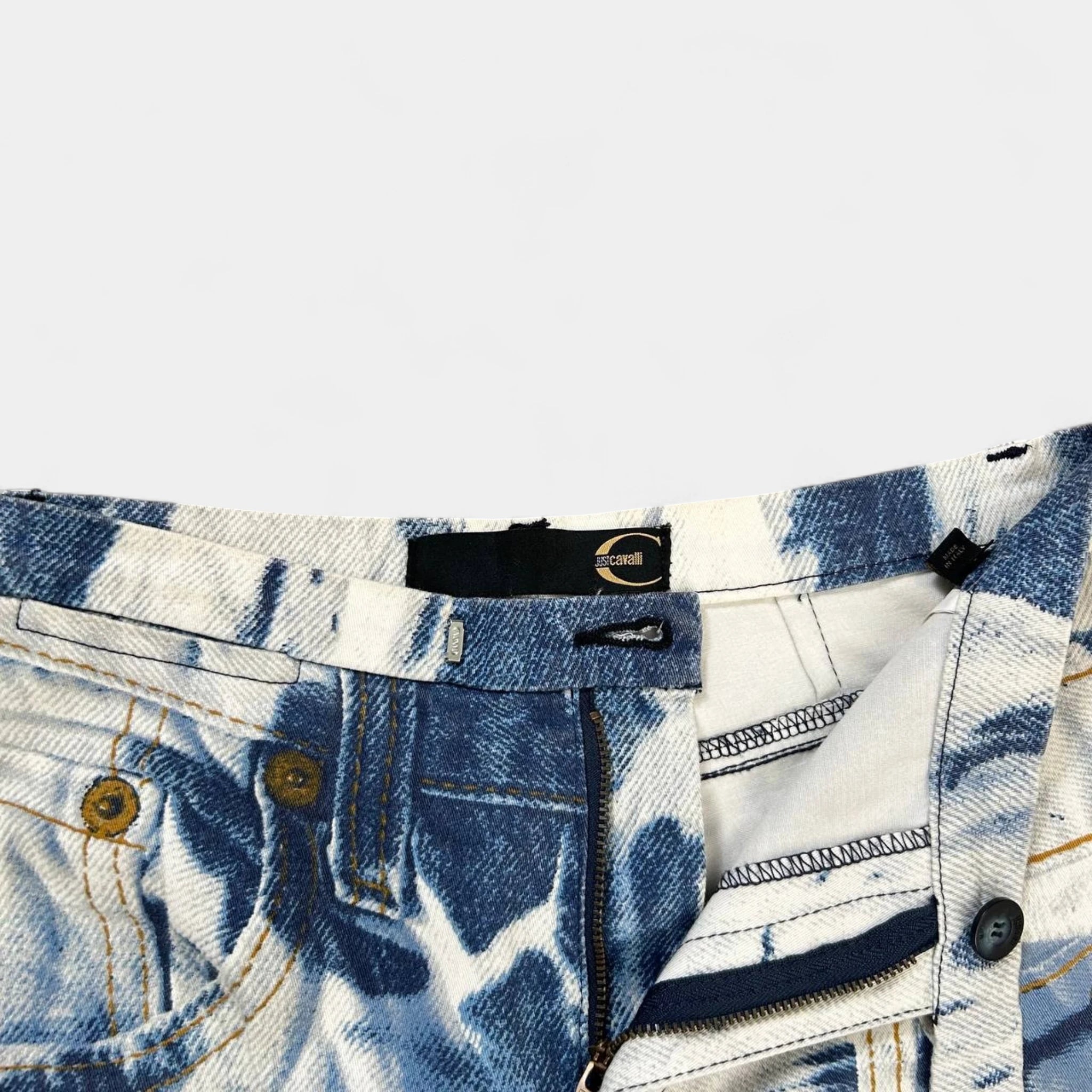 Just Cavalli Denim on Denim Printed Jeans