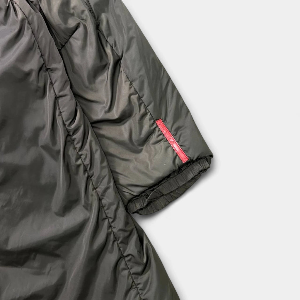 Prada Nylon Green Brown Long Coat