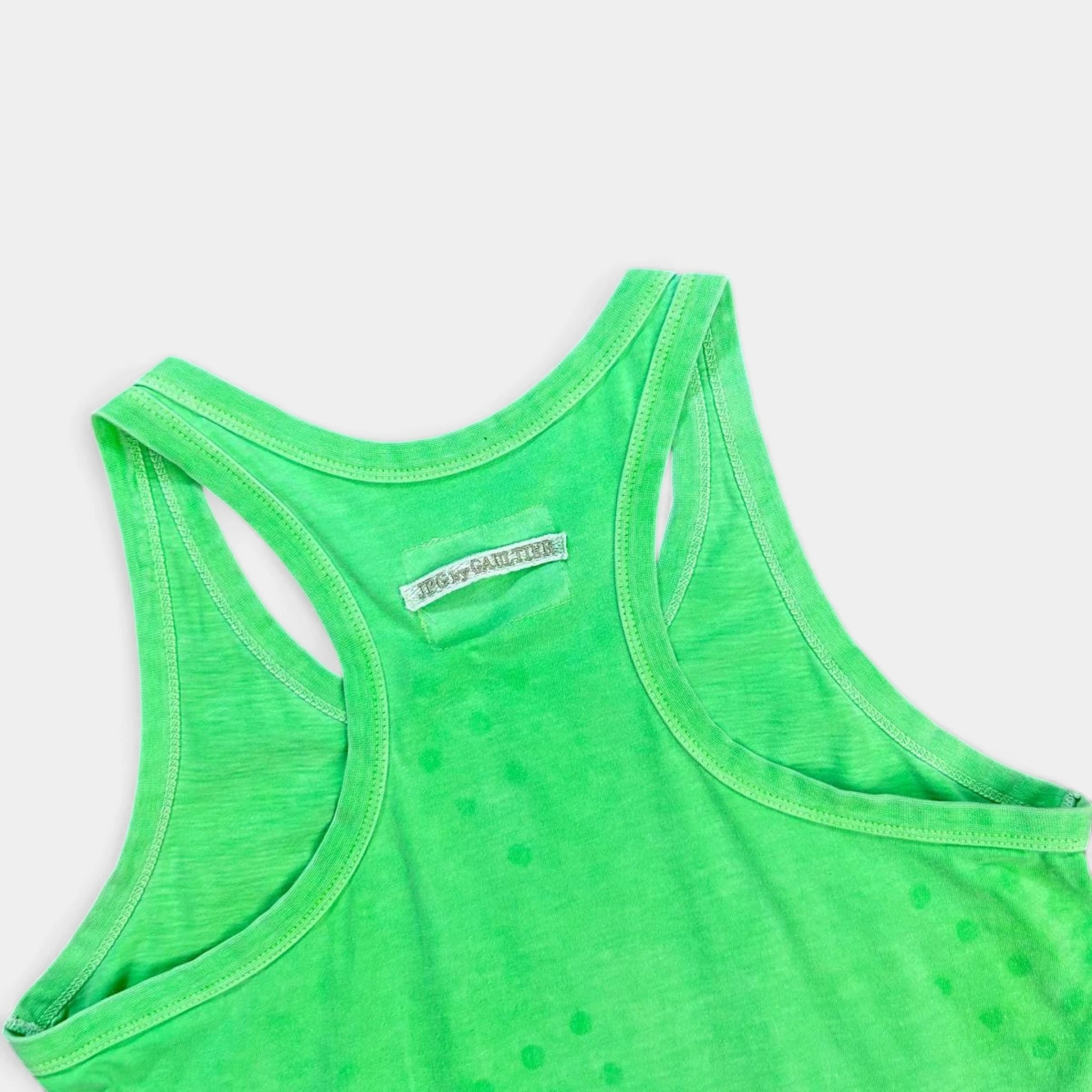 Jean Paul Gaultier Vintage Graphic Green Tanktop