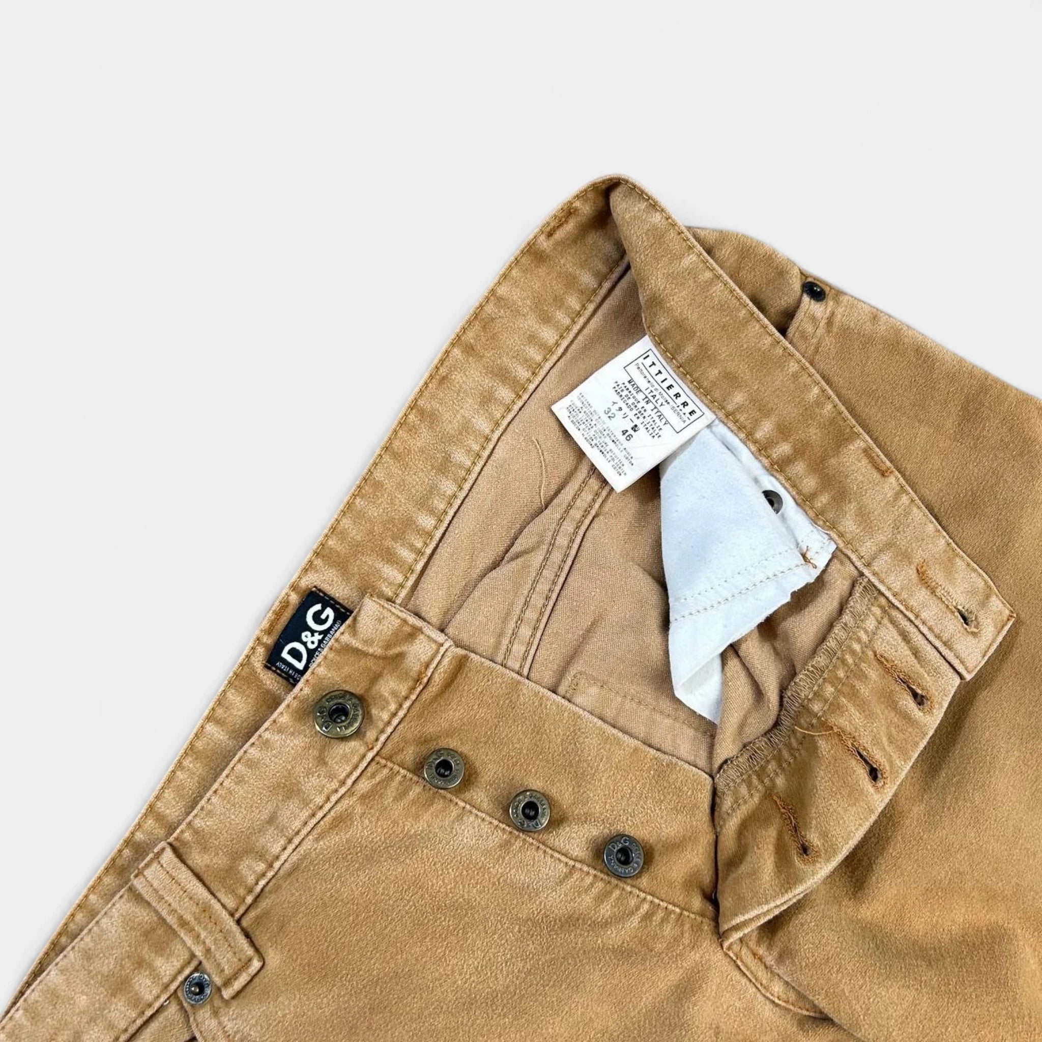 Dolce & Gabbana Beige Vintage Baggy Pants
