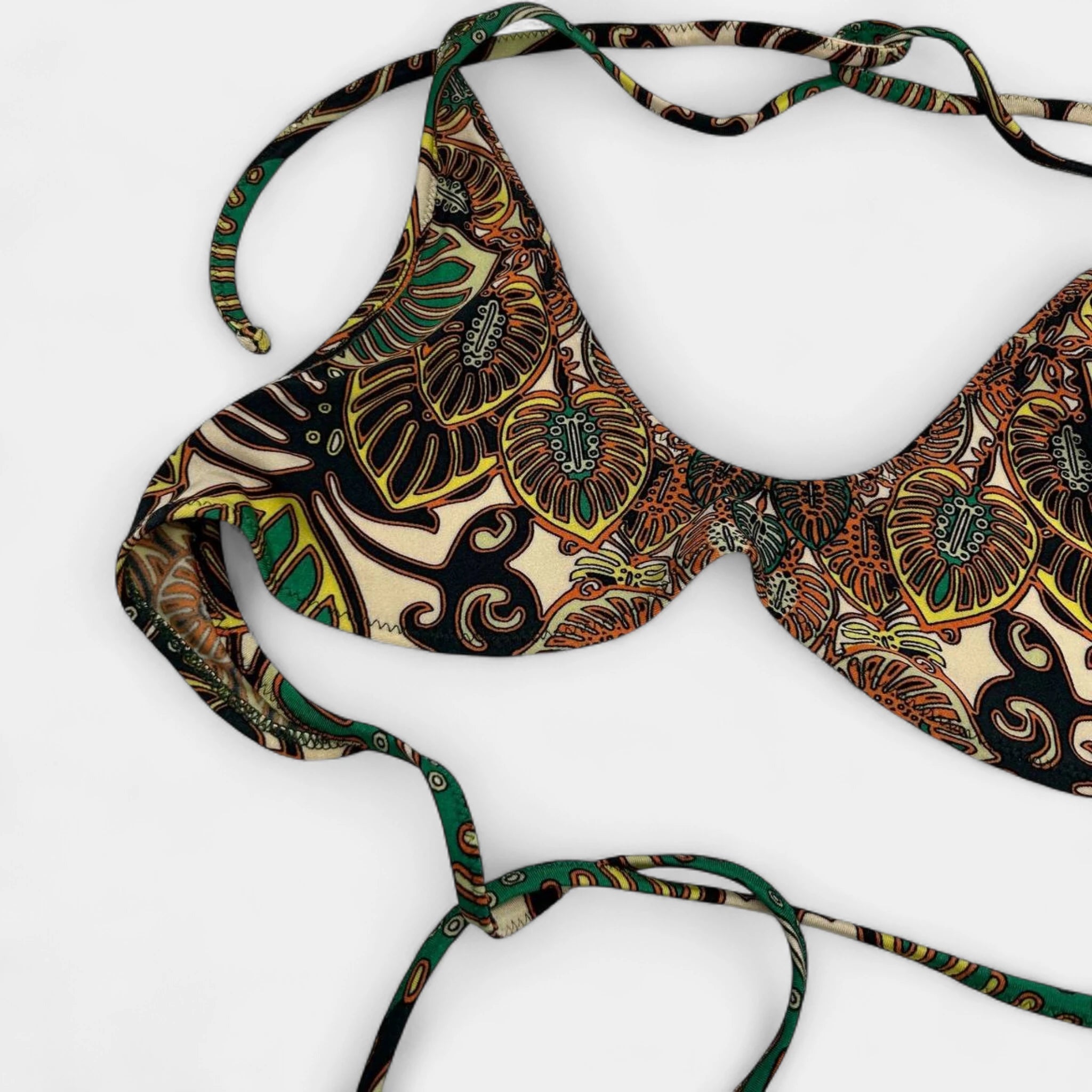 Jean Paul Gaultier Soleil "Tribal Batik" Print Bikini Set