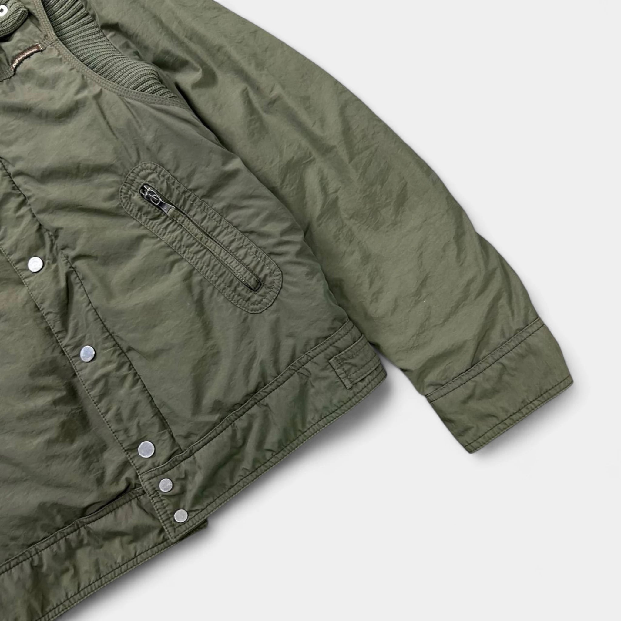 Dolce & Gabbana Military Khaki Bomber Jacket