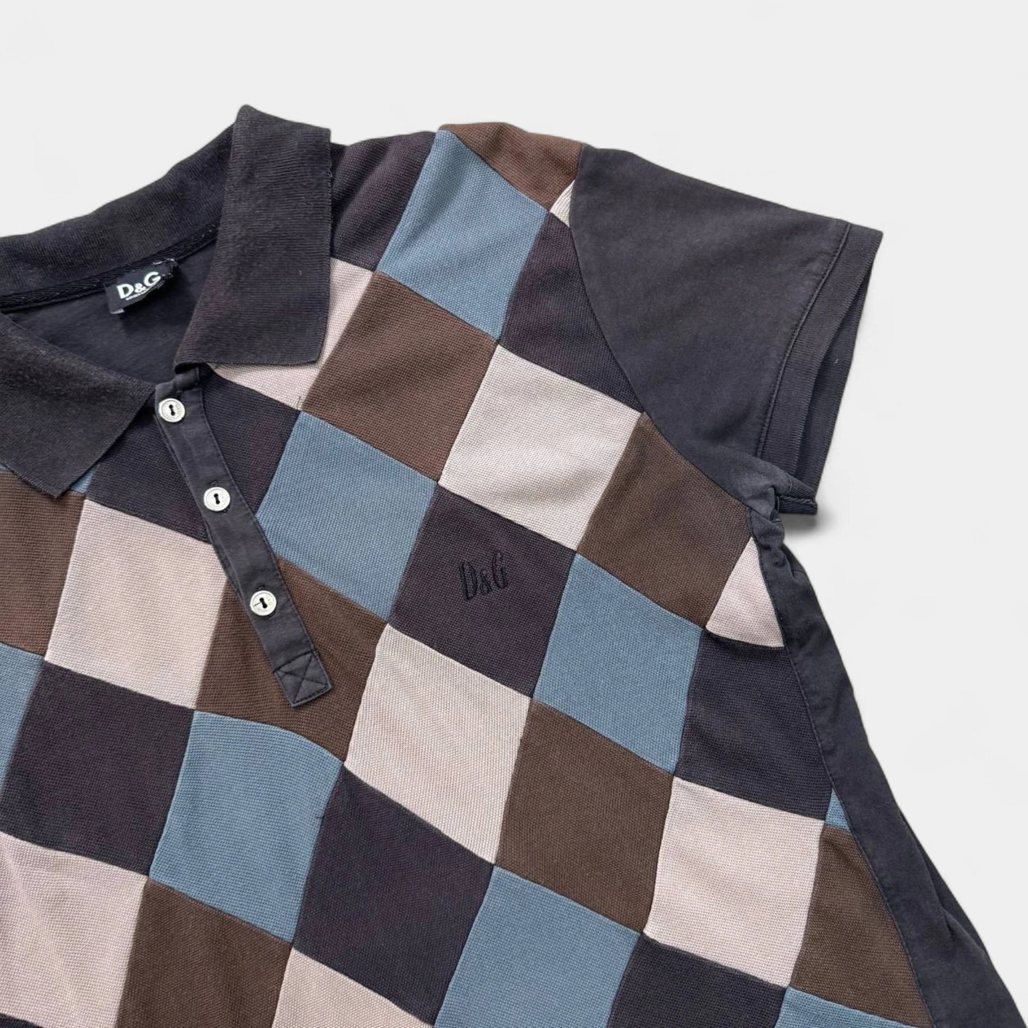 Dolce & Gabbana Patchwork Polo Shirt