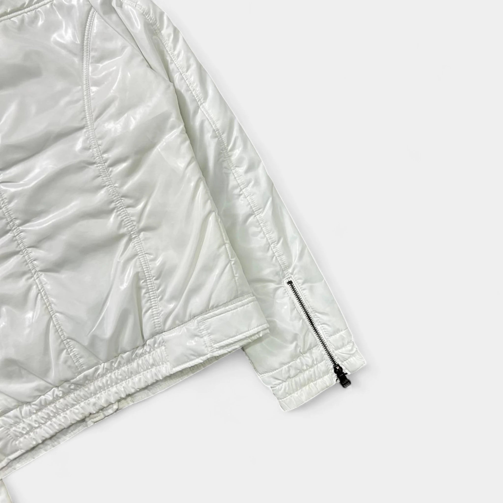 Dolce & Gabbana White Nylon Cargo Jacket