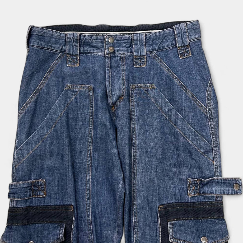 Dolce & Gabbana Cargo Blue Denim Pants