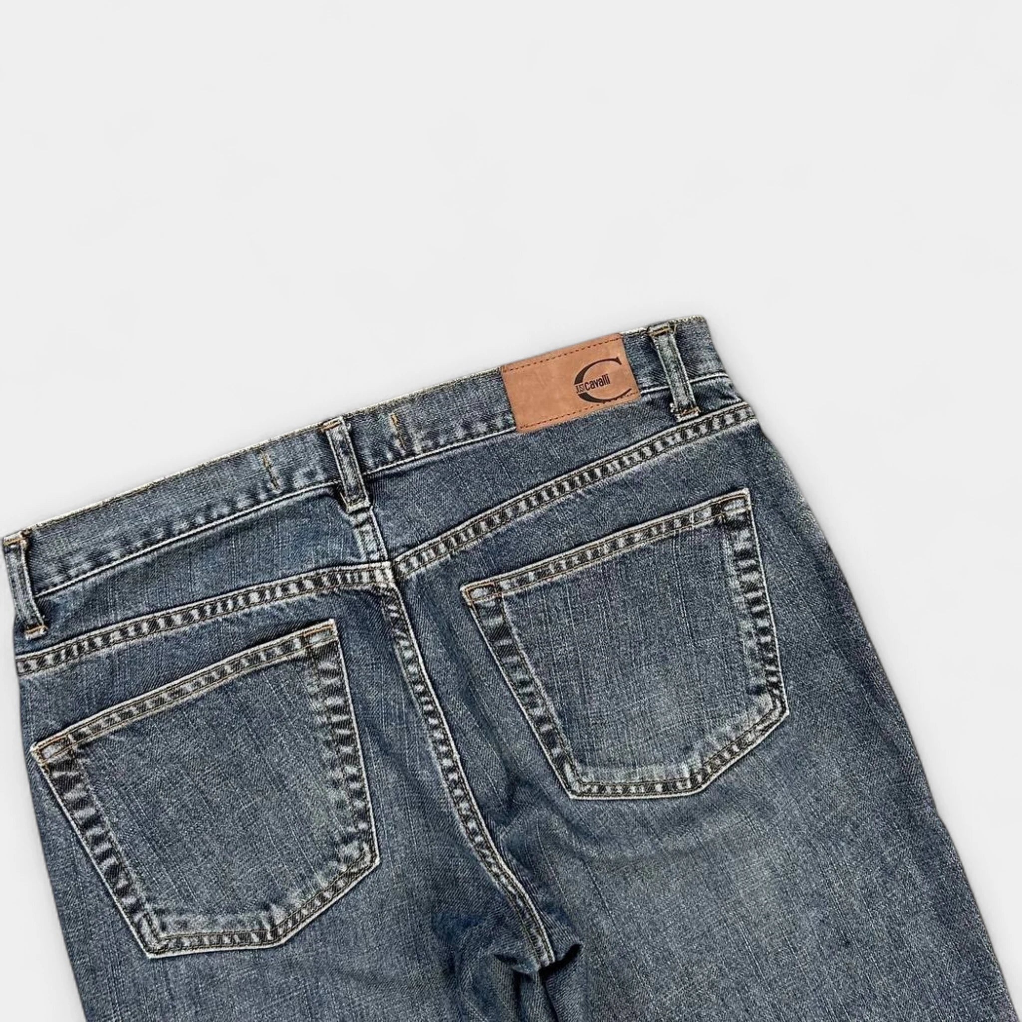 Just Cavalli Denim Snakeskin Patchwork Jeans