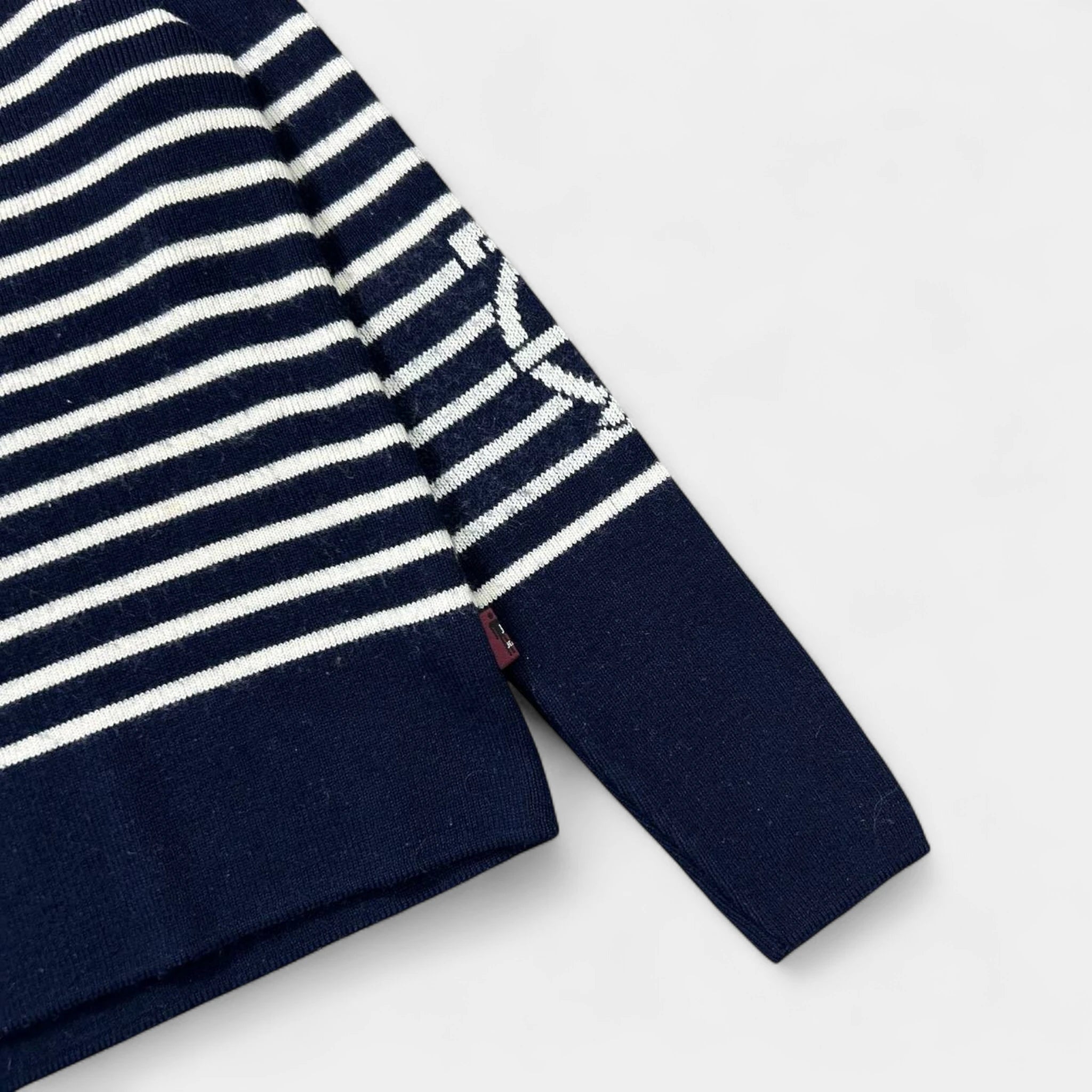 Jean Paul Gaultier 1990s Classic Navy White Striped Jersey