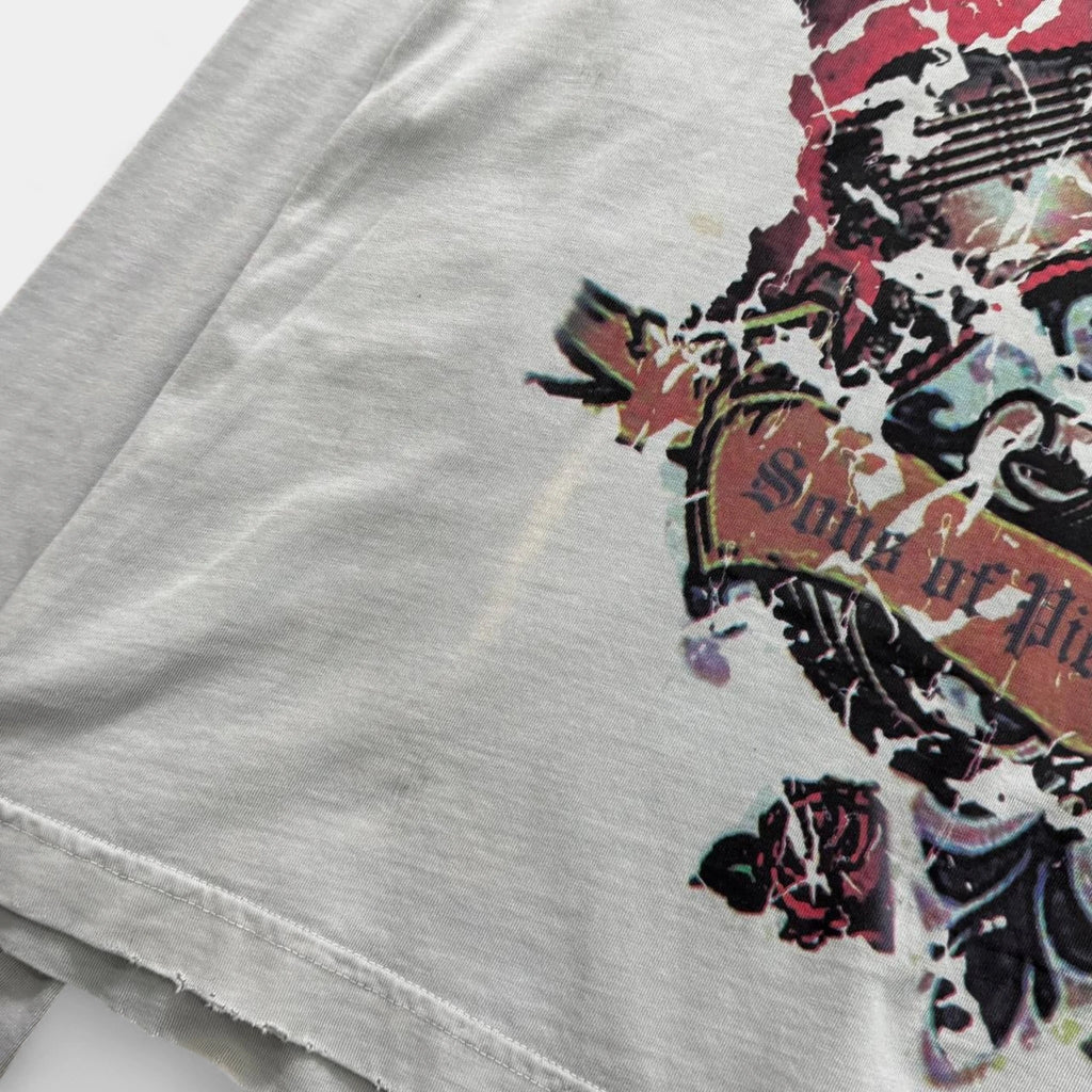 Pierre Balmain Gothic Crest Distressed Long Sleeve