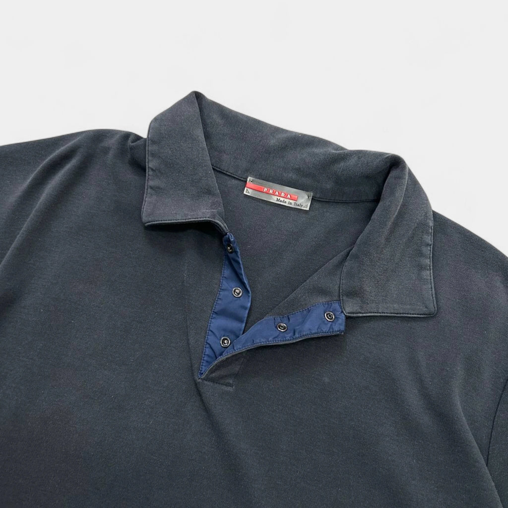 Prada Sport Navy Blue Polo Shirt
