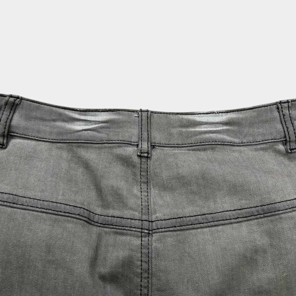 Galliano Ropes Denim Mid-Length Skirt