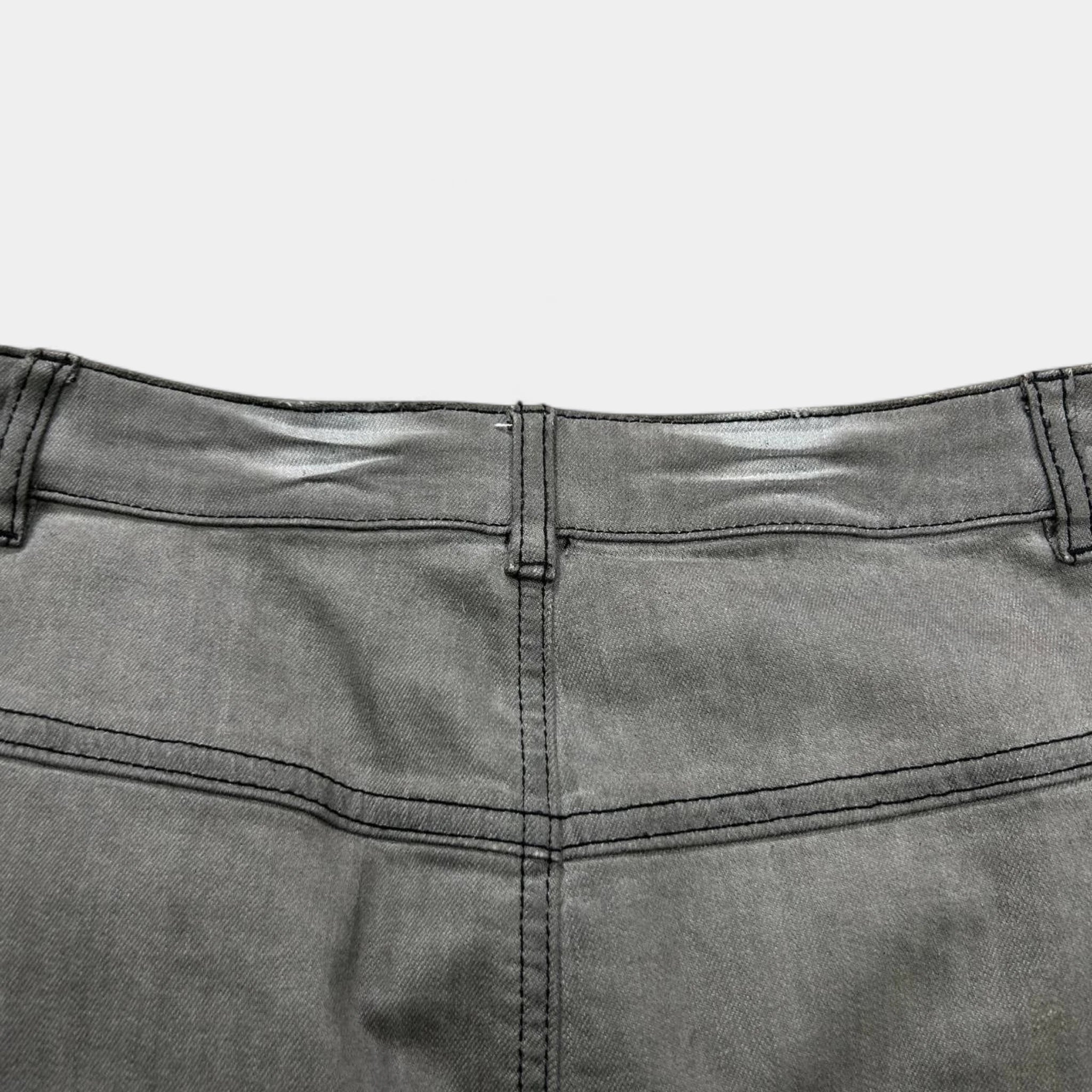Galliano Ropes Denim Mid-Length Skirt