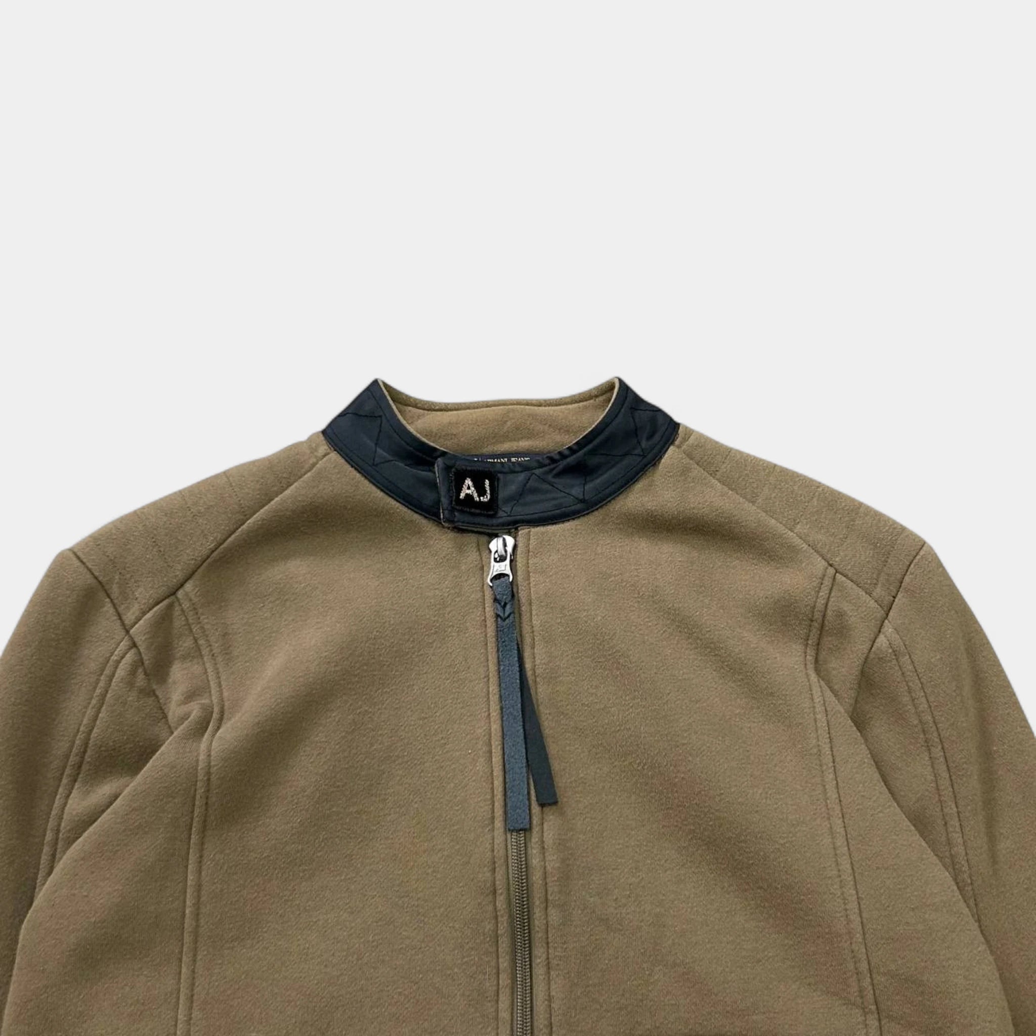 Armani Jeans 2000s Soft Fleece Khaki Brown Jacket