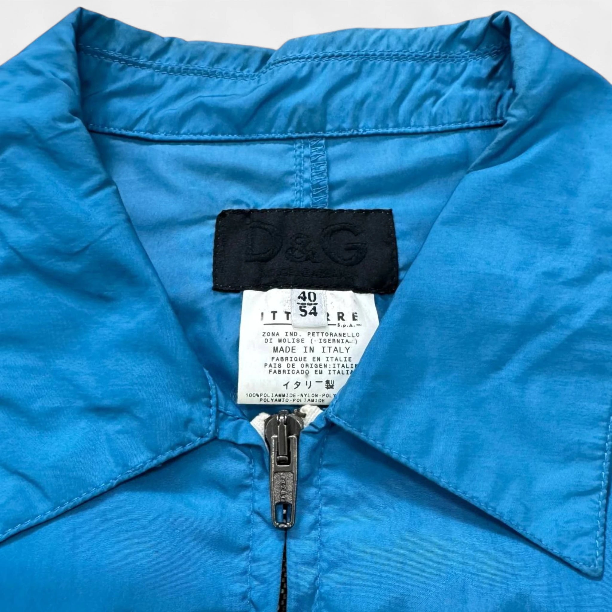 Dolce & Gabbana 2000s Blue Nylon Work Jacket