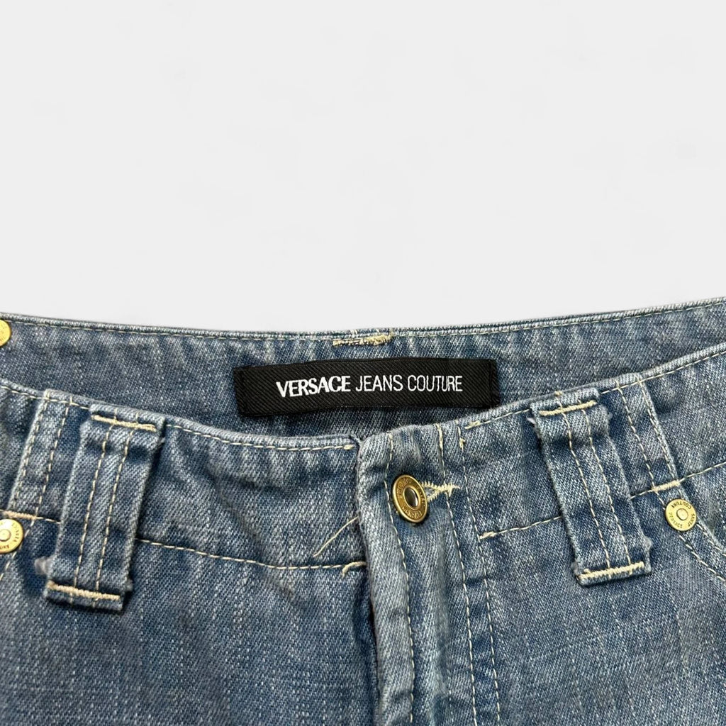 Versace Jeans Couture Wide Leg Denim Pants