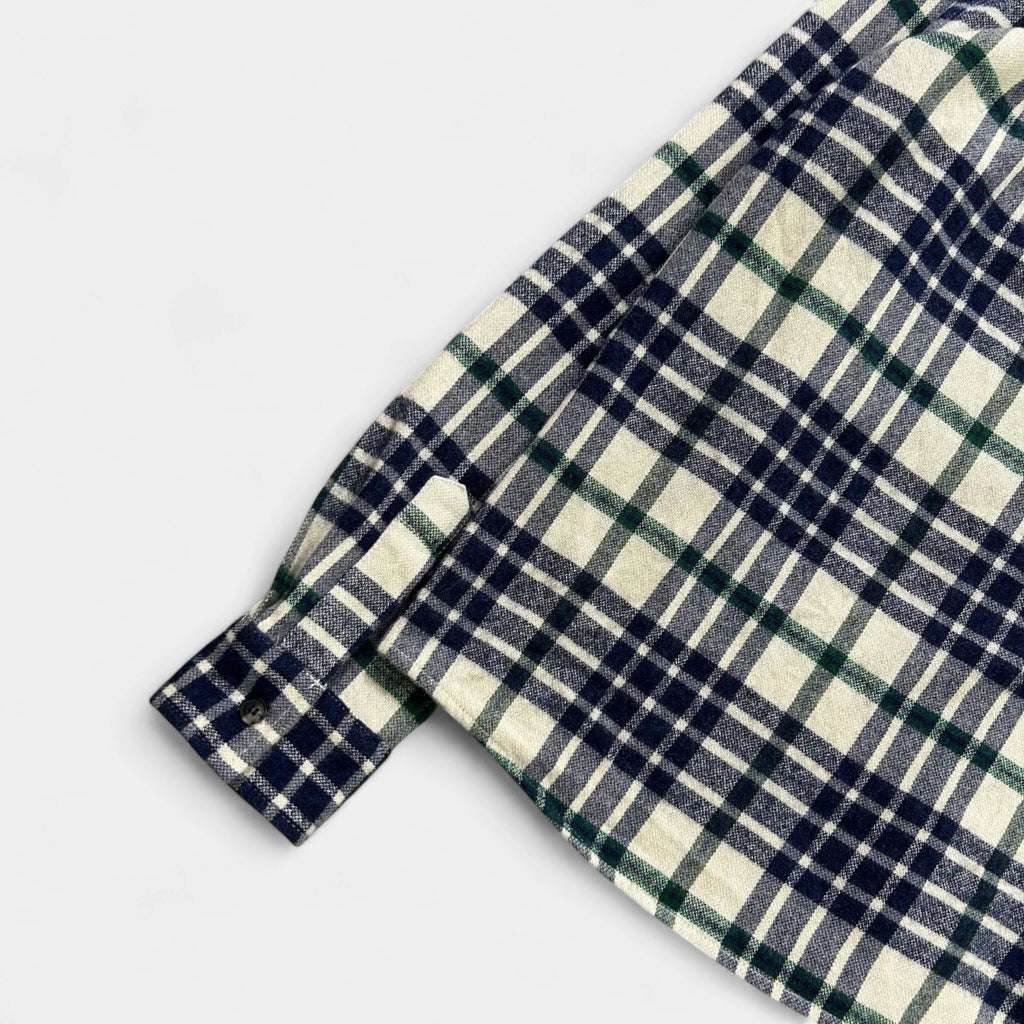 A.P.C. Alpaca Wool Plaid Button Shirt