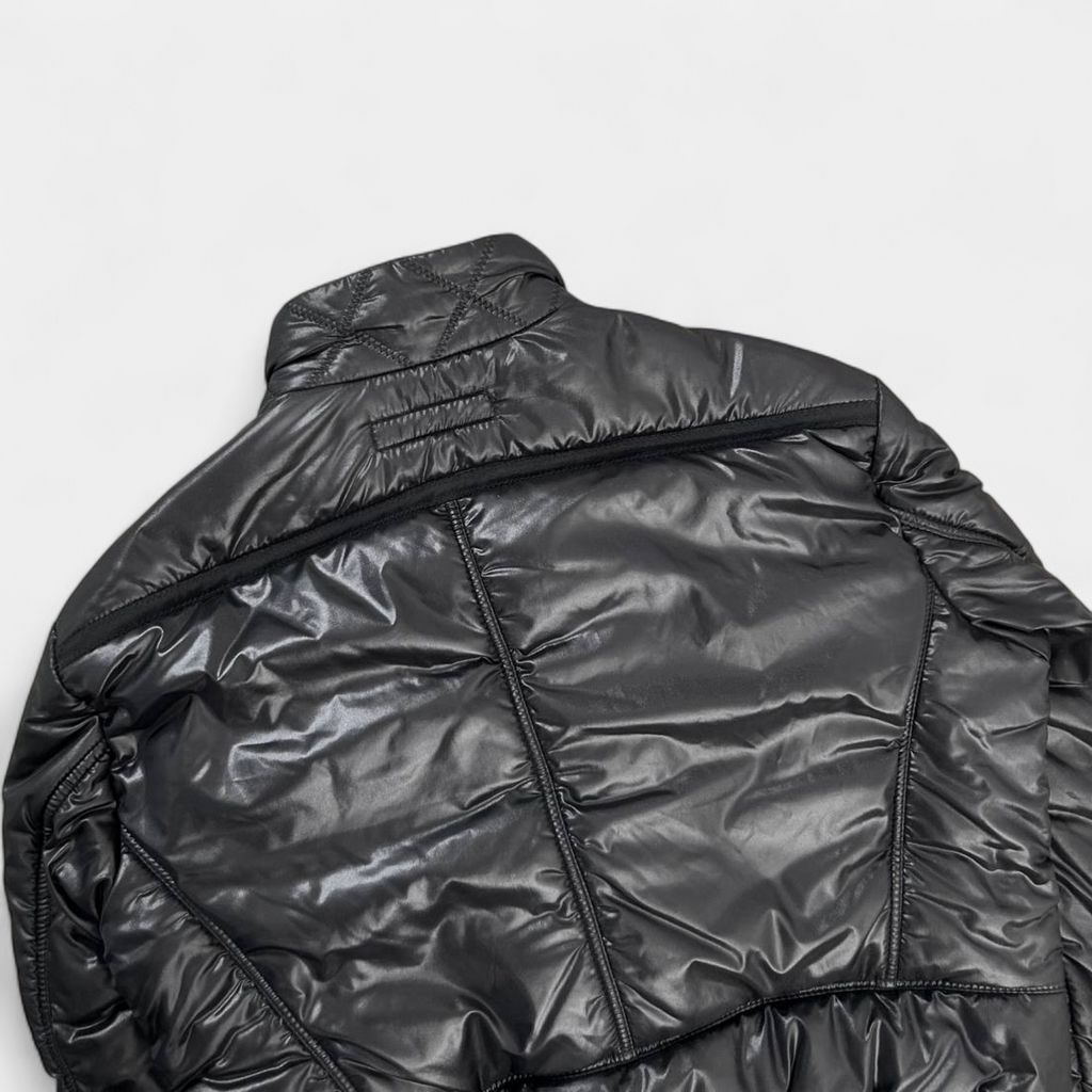 Just Cavalli Black Cargo Multipocket Puffer Jacket