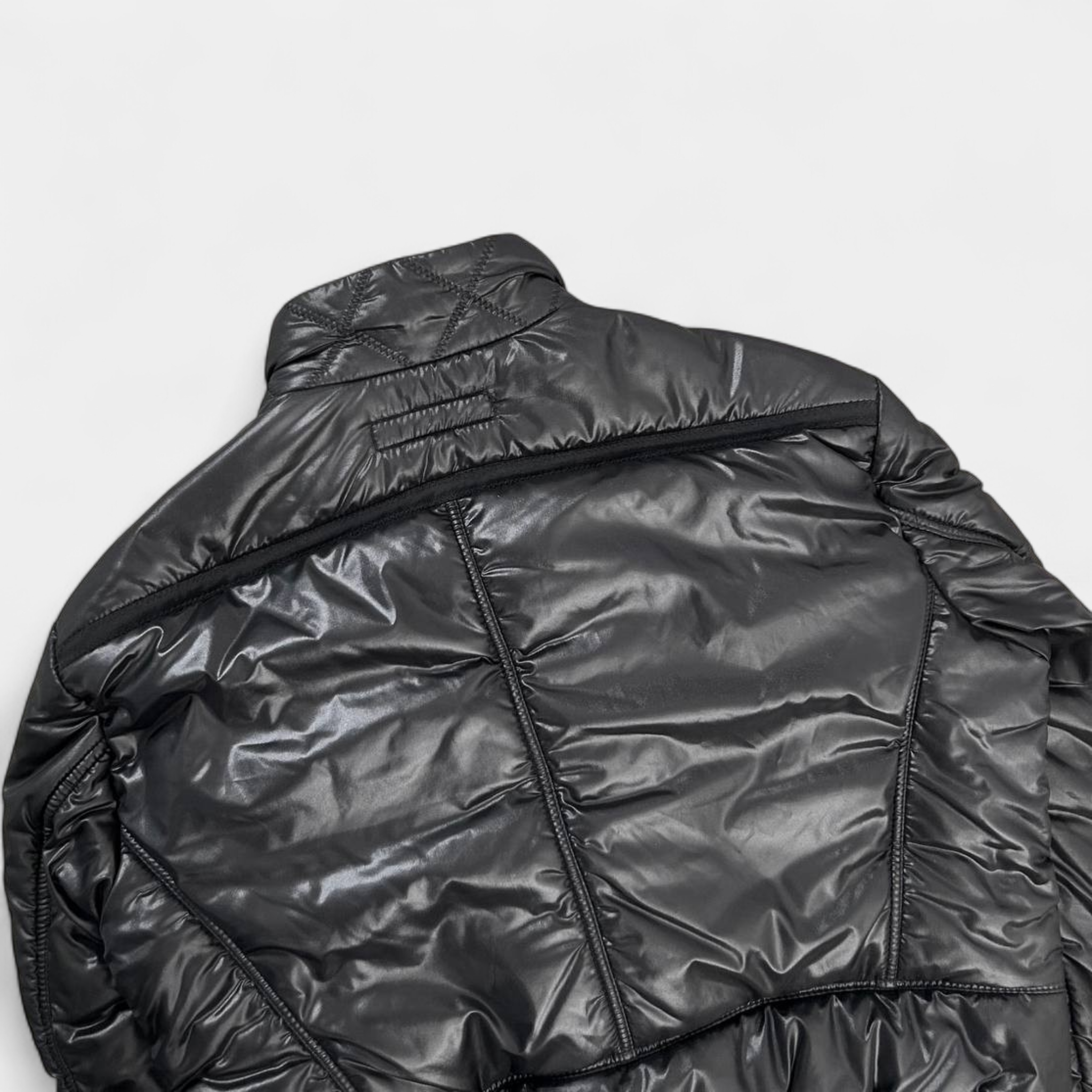 Just Cavalli Black Cargo Multipocket Puffer Jacket