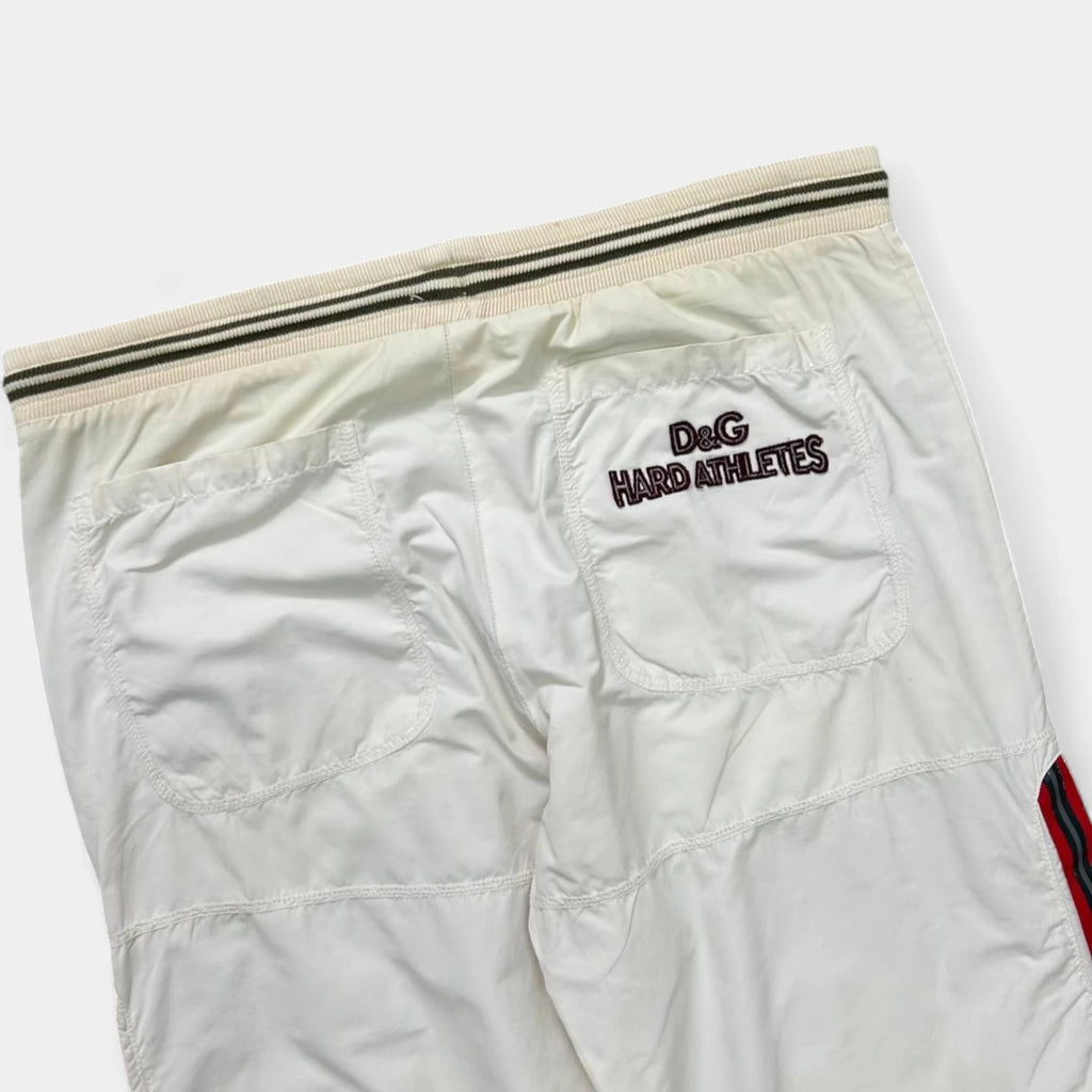 Dolce & Gabbana Track Pants White Nylon