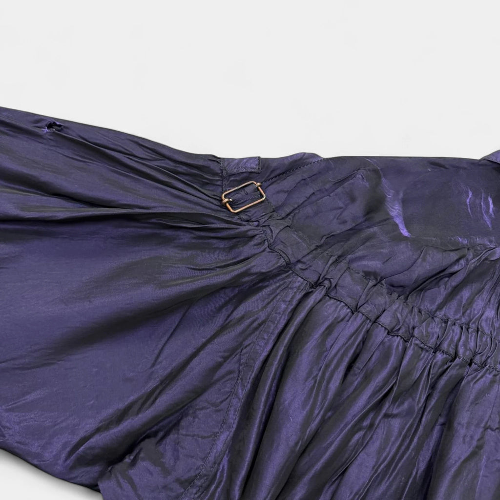 Thierry Mugler 1990s Iridescent Purple Bomber Jacket