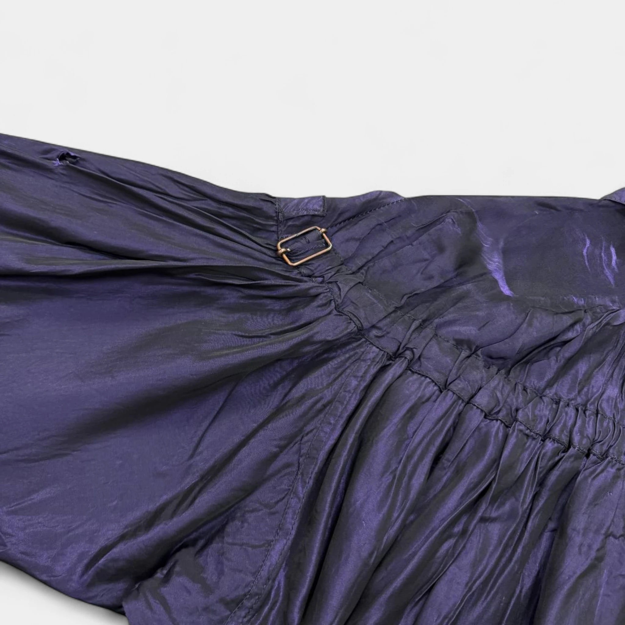 Thierry Mugler 1990s Iridescent Purple Bomber Jacket