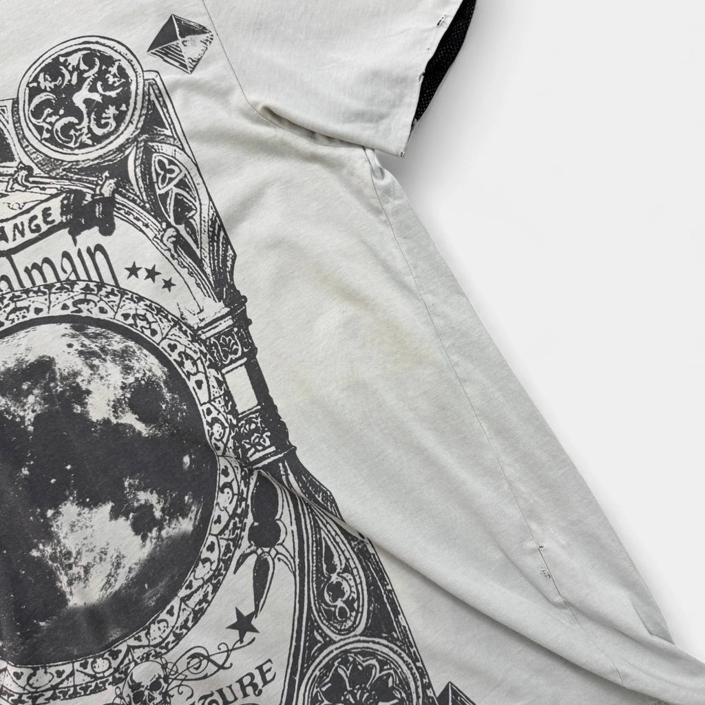 Pierre Balmain Distressed Moon Graphic T-Shirt