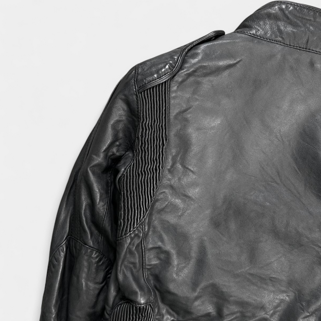 Dsquared2 2000s Leather Black Biker Jacket