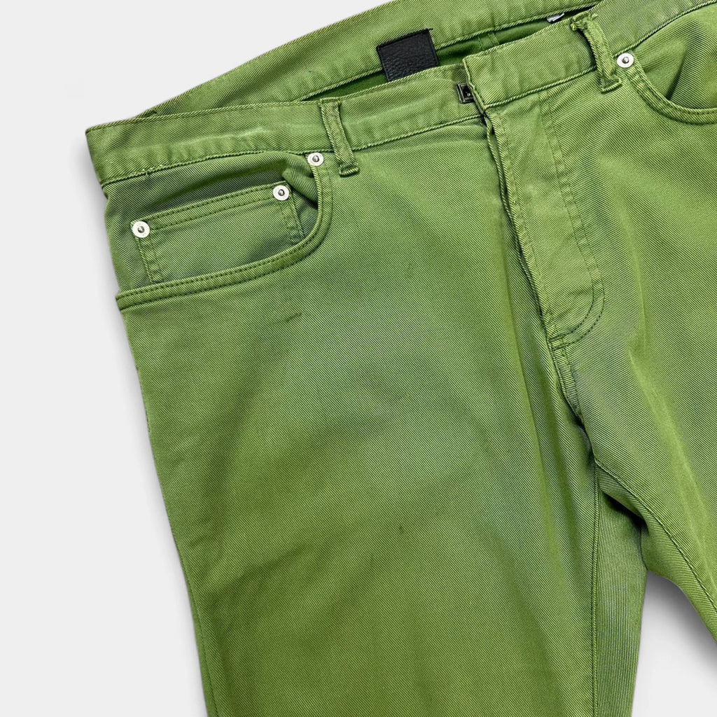 Dior Homme by Hedi Slimane Green Denim Jeans