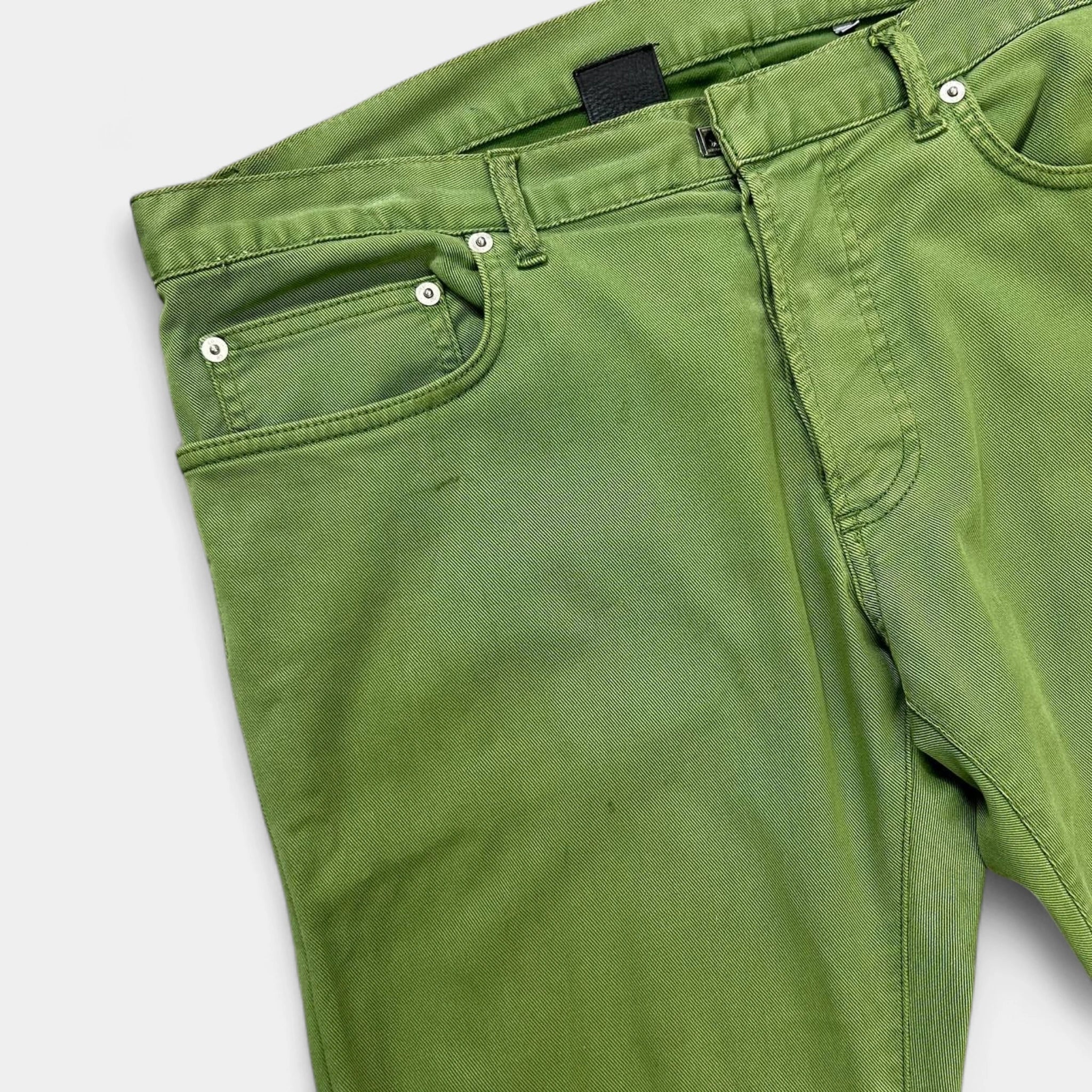 Dior Homme by Hedi Slimane Green Denim Jeans