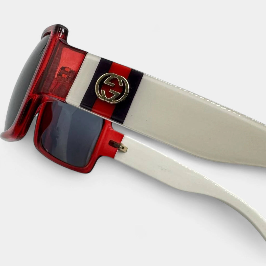 Gucci 2010s Red Frame Sunglasses