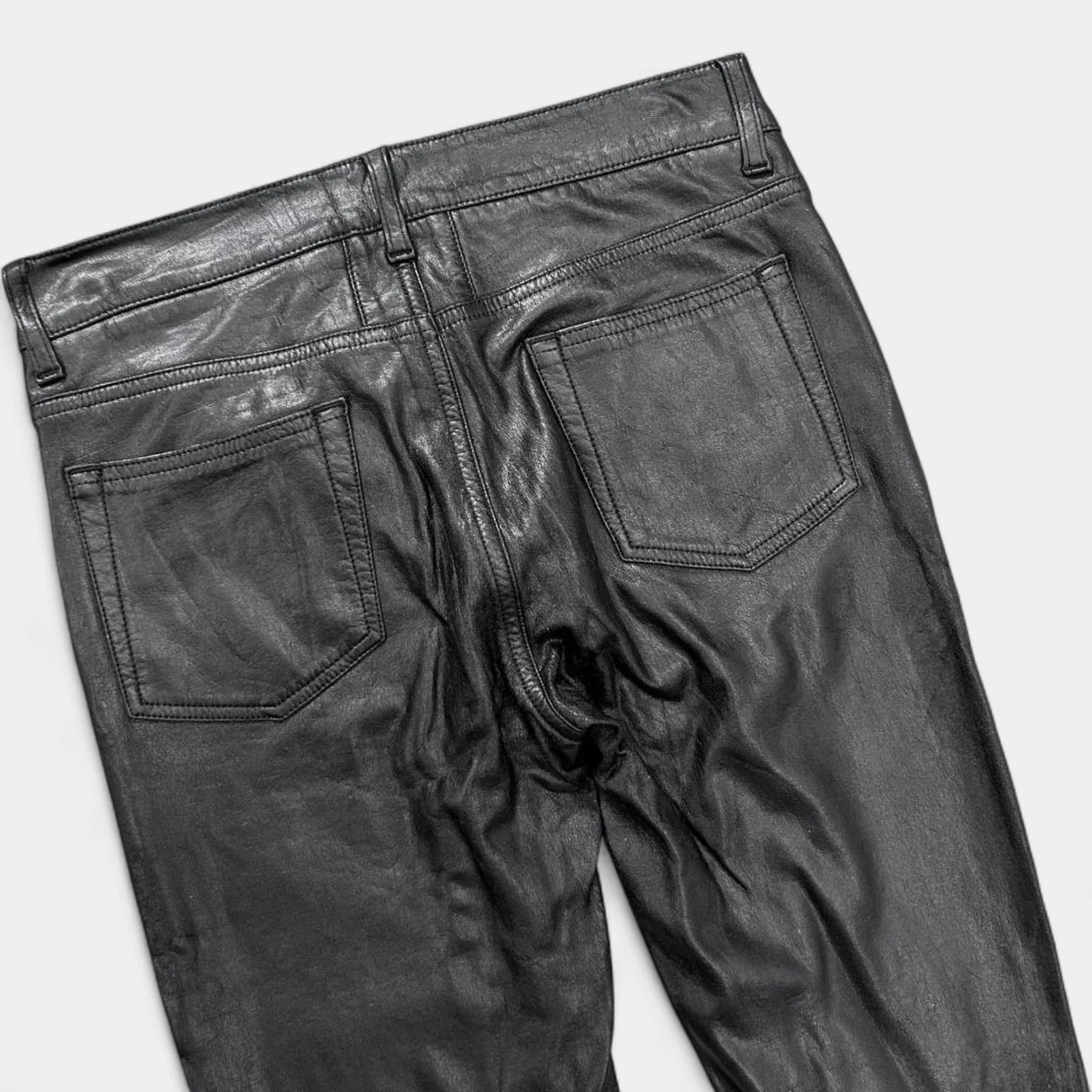Saint Laurent D07 Faux Leather Skinny Pants