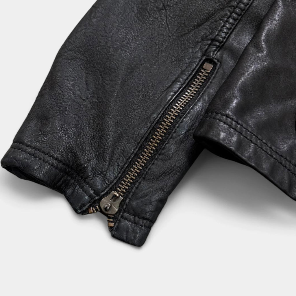 Dolce & Gabbana 2000's Multi-Pocket Leather Utility Jacket