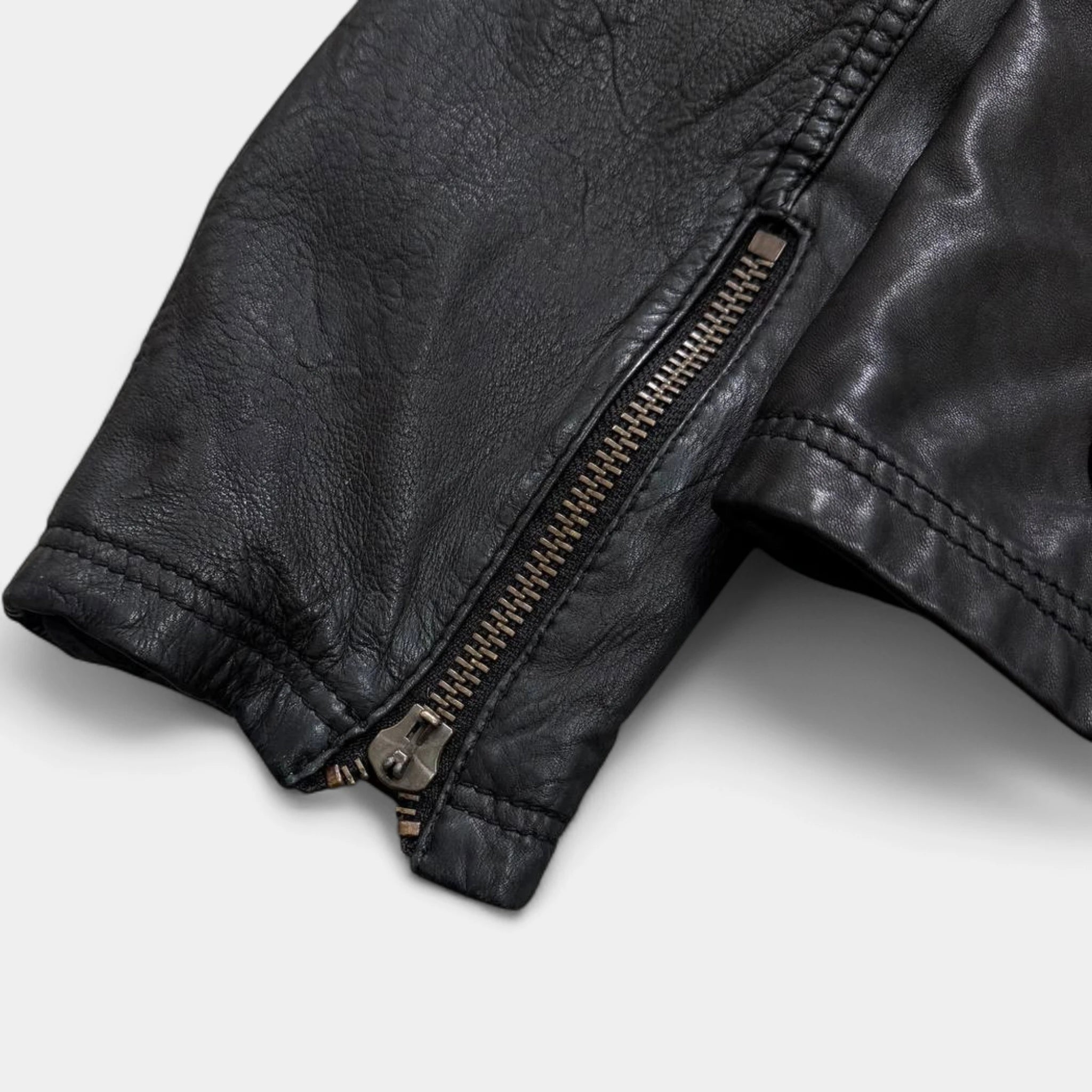 Dolce & Gabbana 2000's Multi-Pocket Leather Utility Jacket