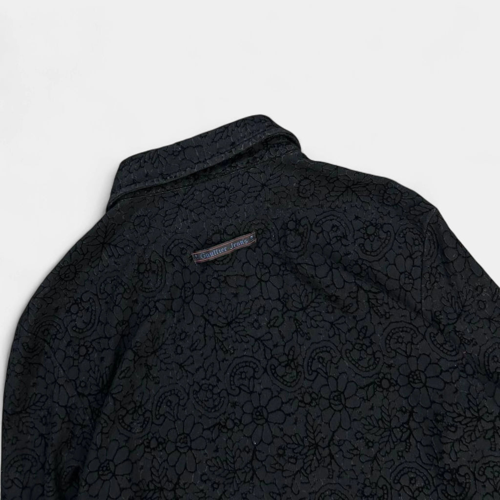 Jean Paul Gaultier Vintage Black Printed Shirt