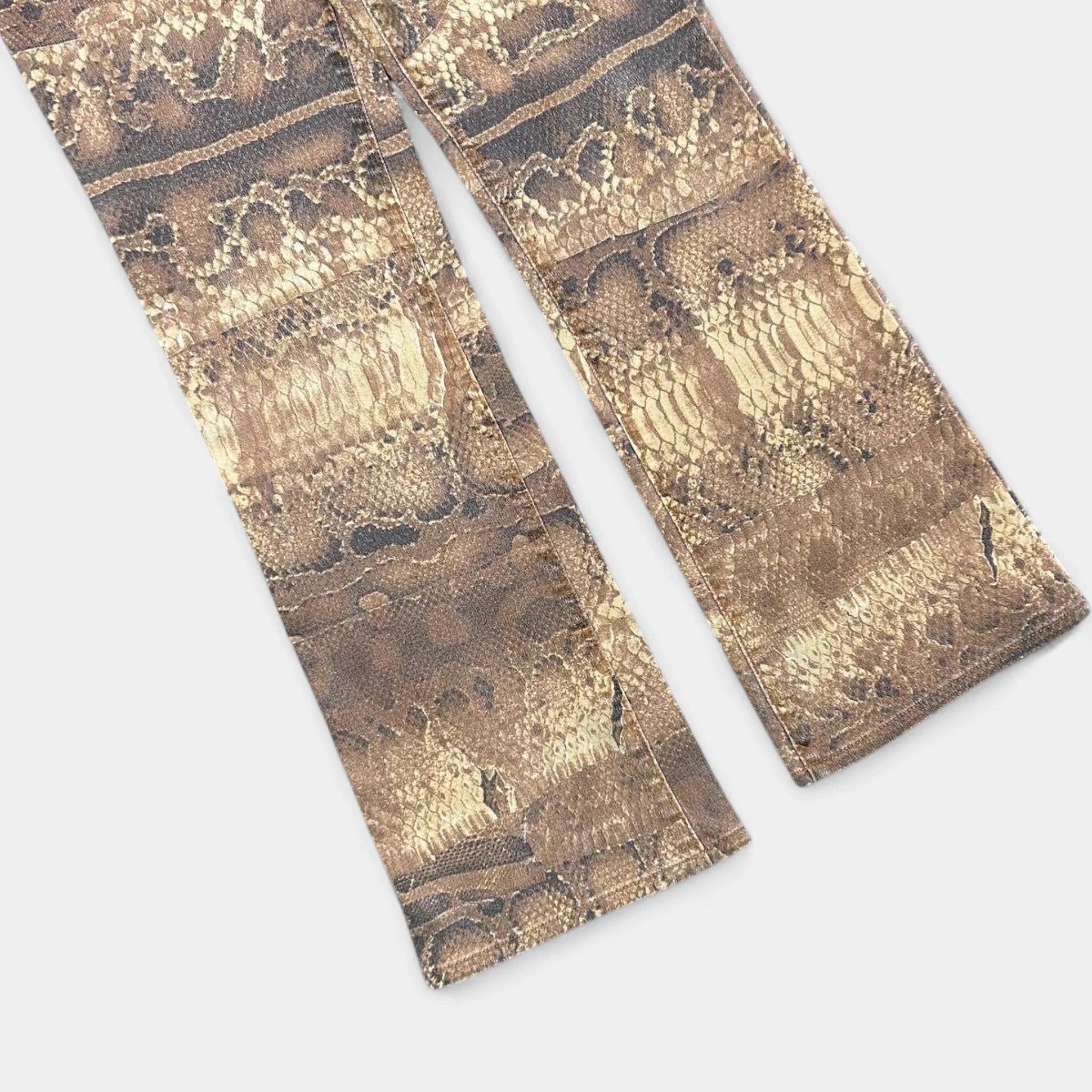 Just Cavalli 2000s Snakeskin Pattern Pants